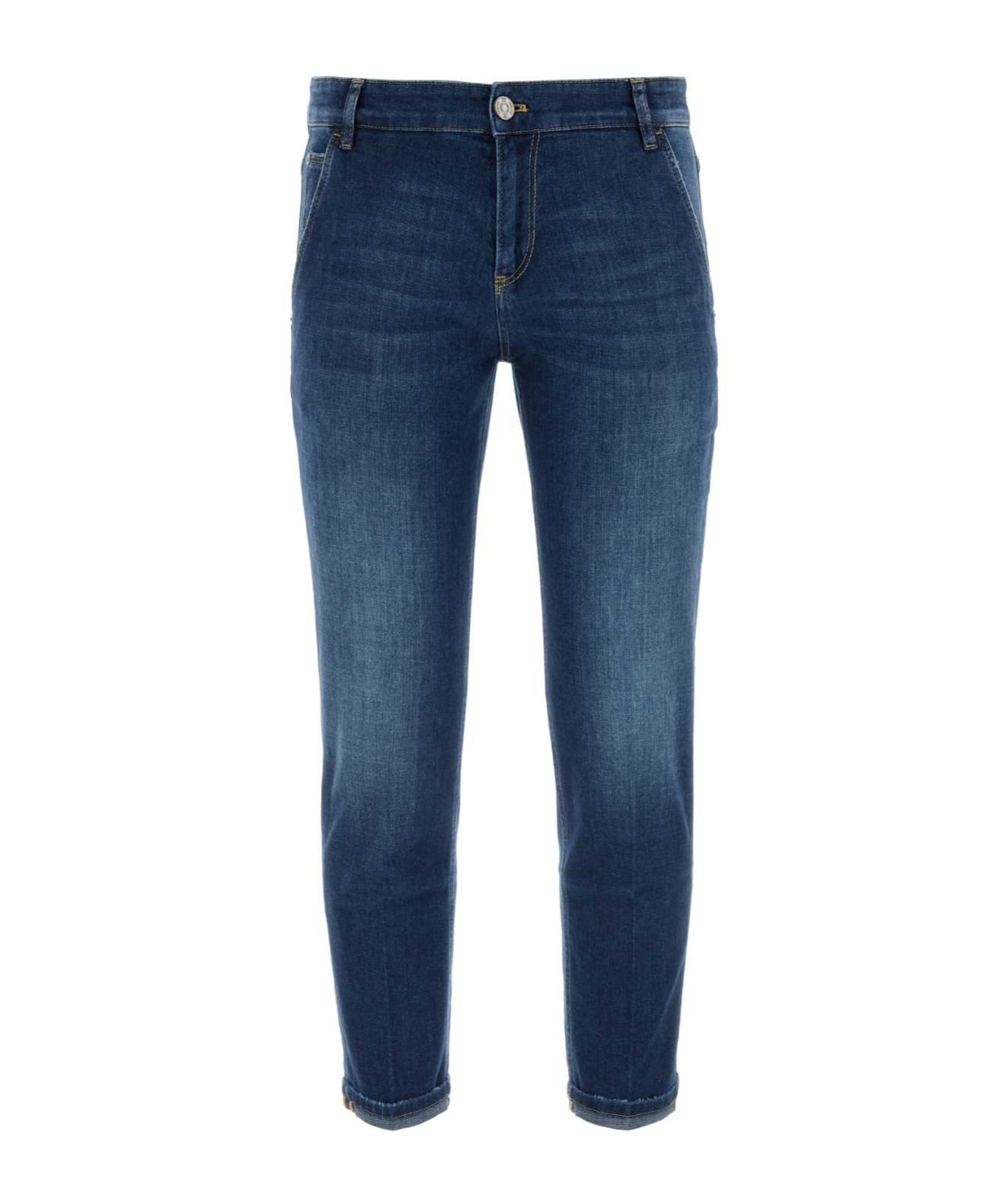 Pt01 Tory Burch Indie Slim Tapered Jeans In Blue