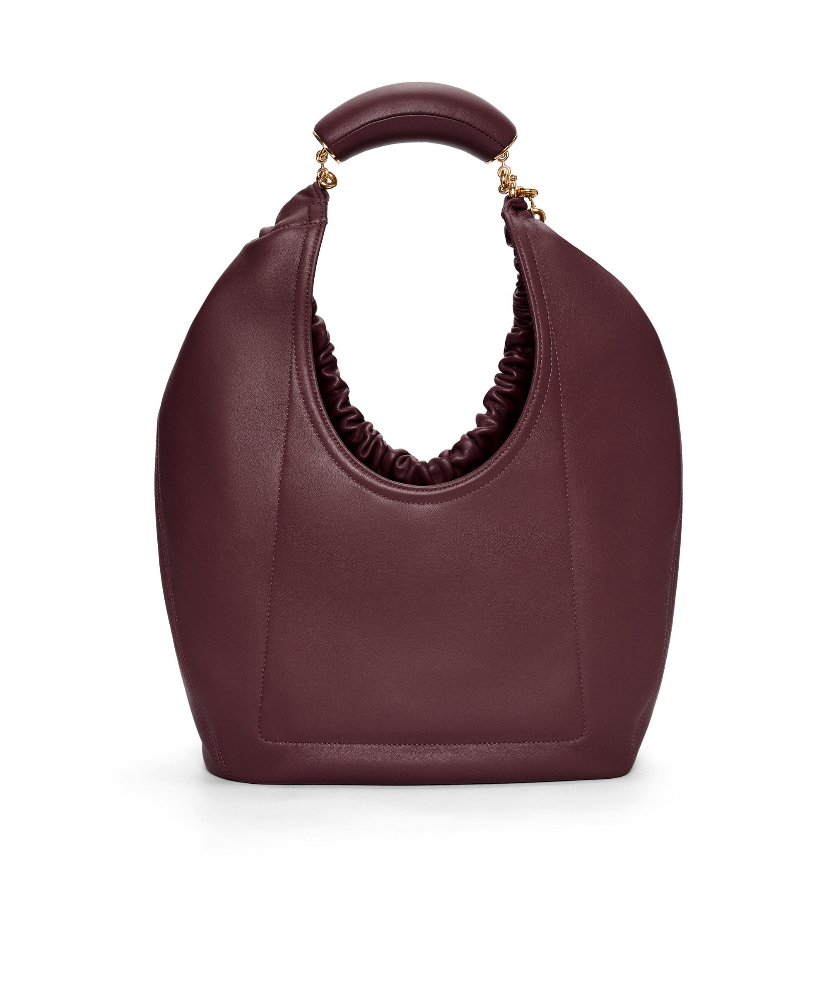Loewe Hammock Drawstring Small Leather Shoulder Bag In Red