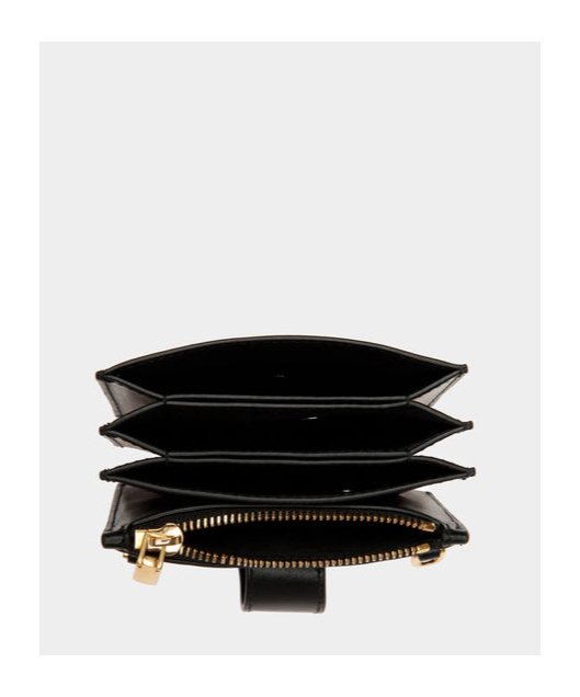 Shop Bally Chain Card Bag In Black