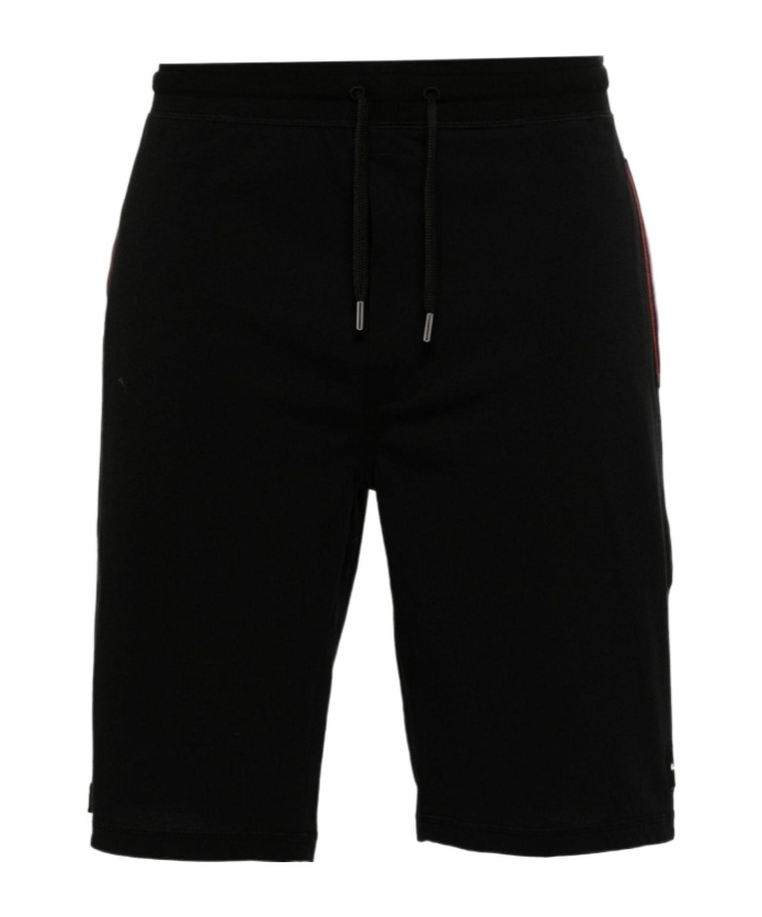 Shop Paul Smith Logo-patch Jersey Shorts In Black