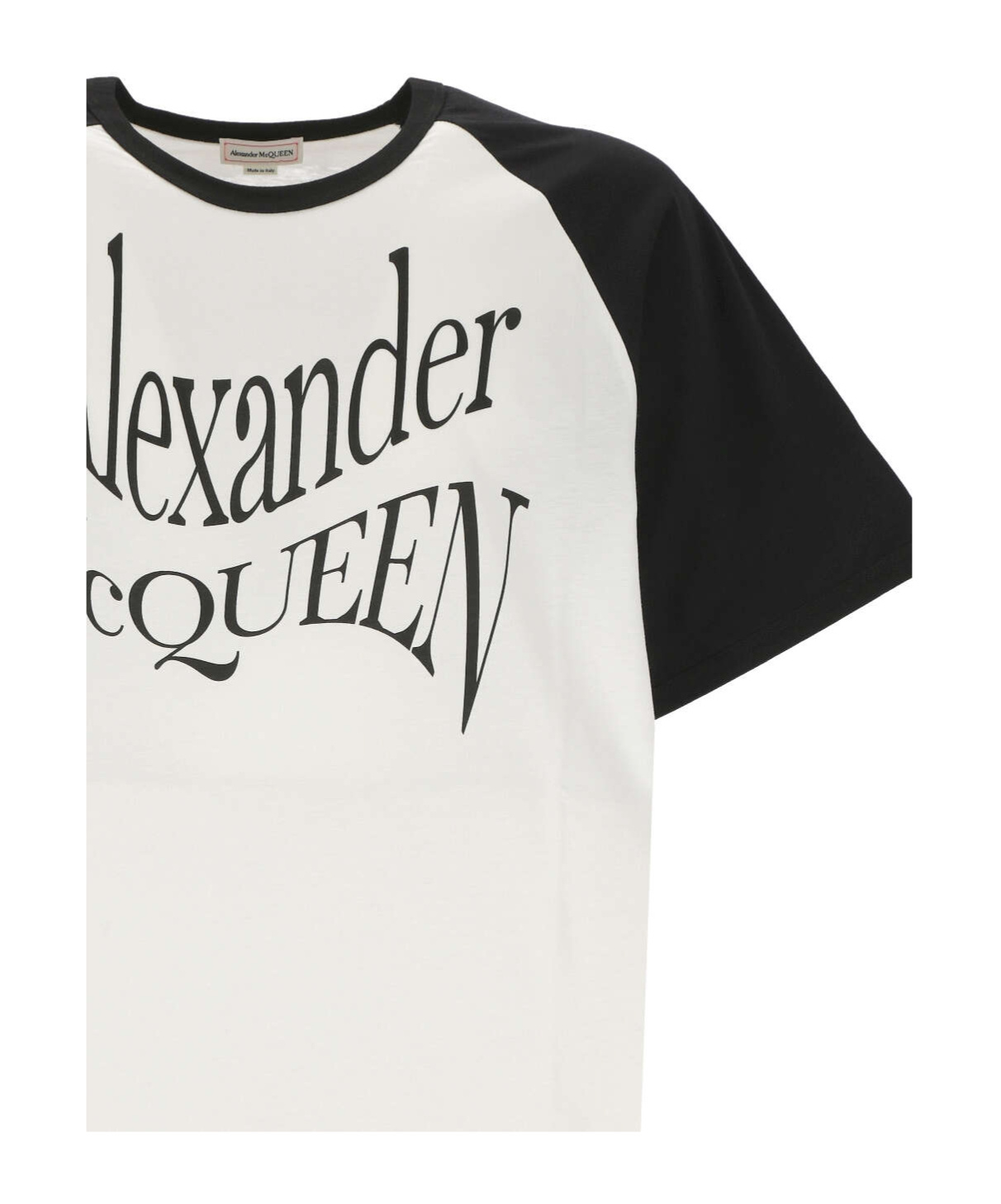 Alexander Mcqueen Logo-print Cotton T-shirt In White