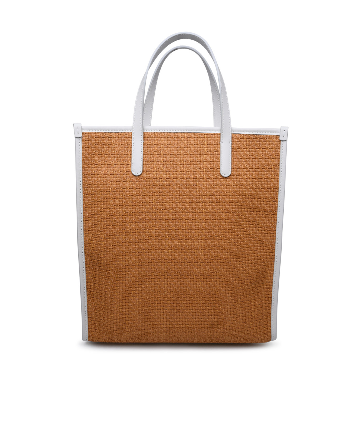 Dolce & Gabbana Logo-embroidered Interwoven Tote Bag In Brown