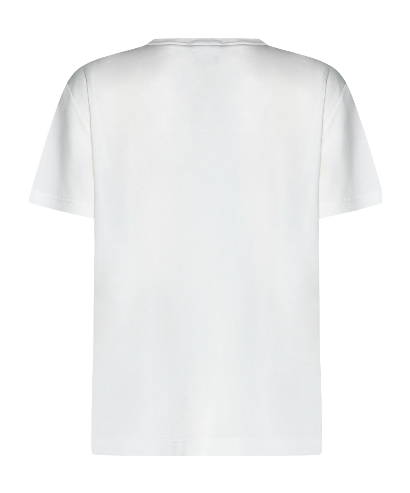 Fabiana Filippi Rhinestone Cotton T-shirt In White