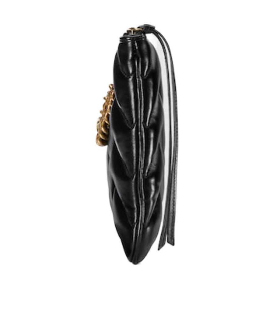Gucci Gg Marmont Leather Clutch In Black