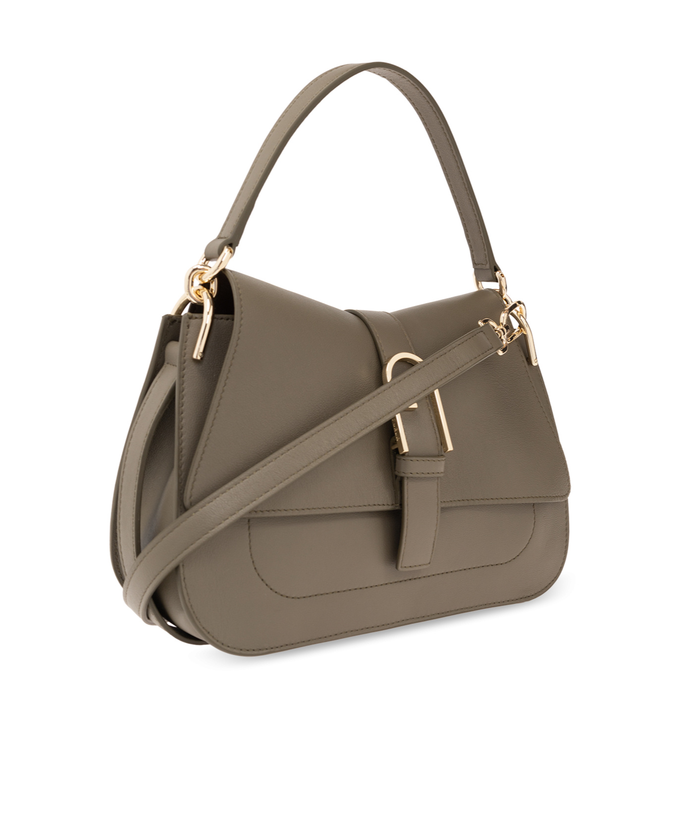 Furla Logo Buckle Shoulder Bag