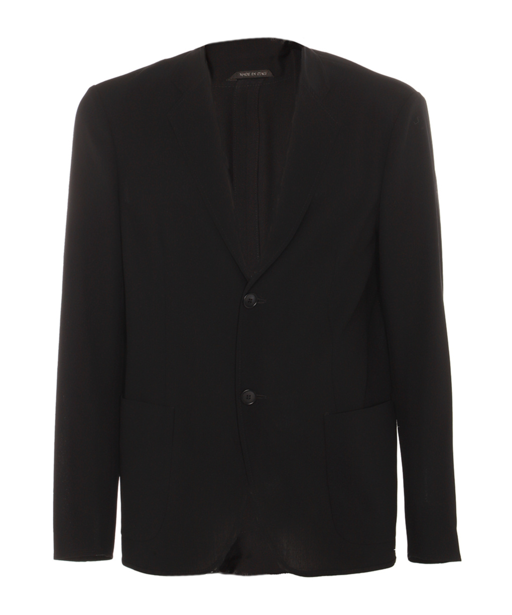 Giorgio Armani Single-breasted Blazer In Black