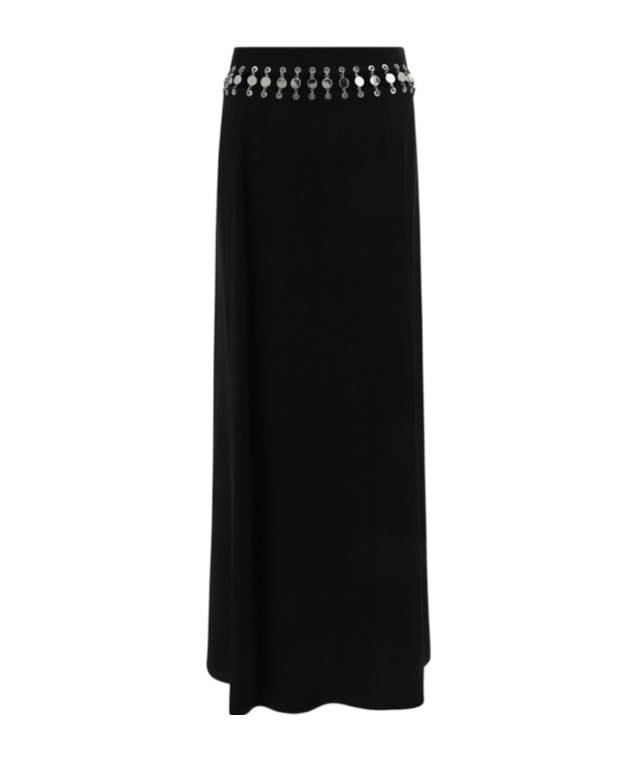 Rabanne Gonna Lunga In Black