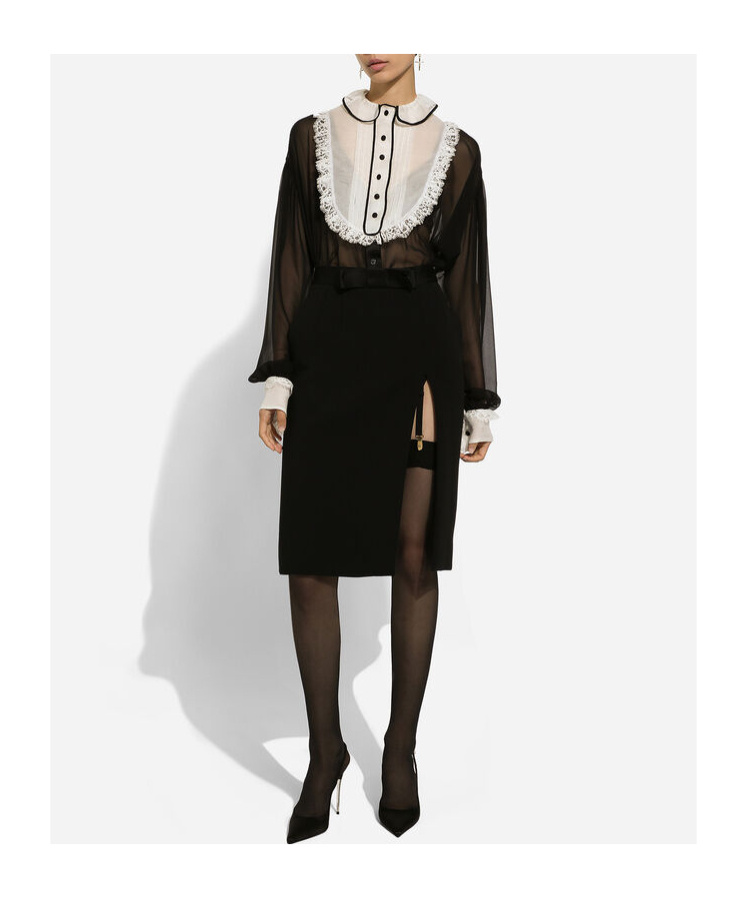 Dolce & Gabbana Long Sleeve Shirt In Black