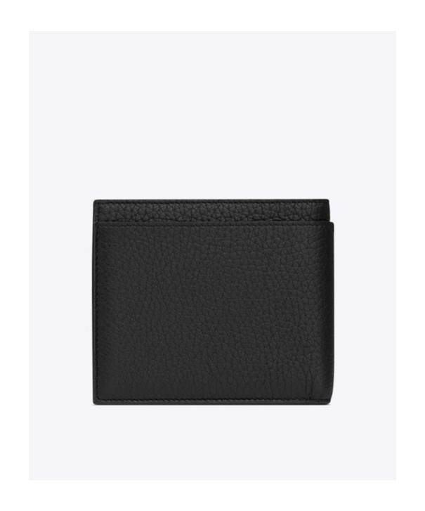 Saint Laurent Paris East/west Wallet With Coin Purse In Grained Leather