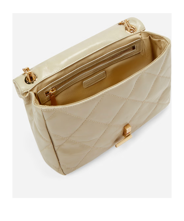 Vanessa Bruno Flip Shoulder Bag In Nude