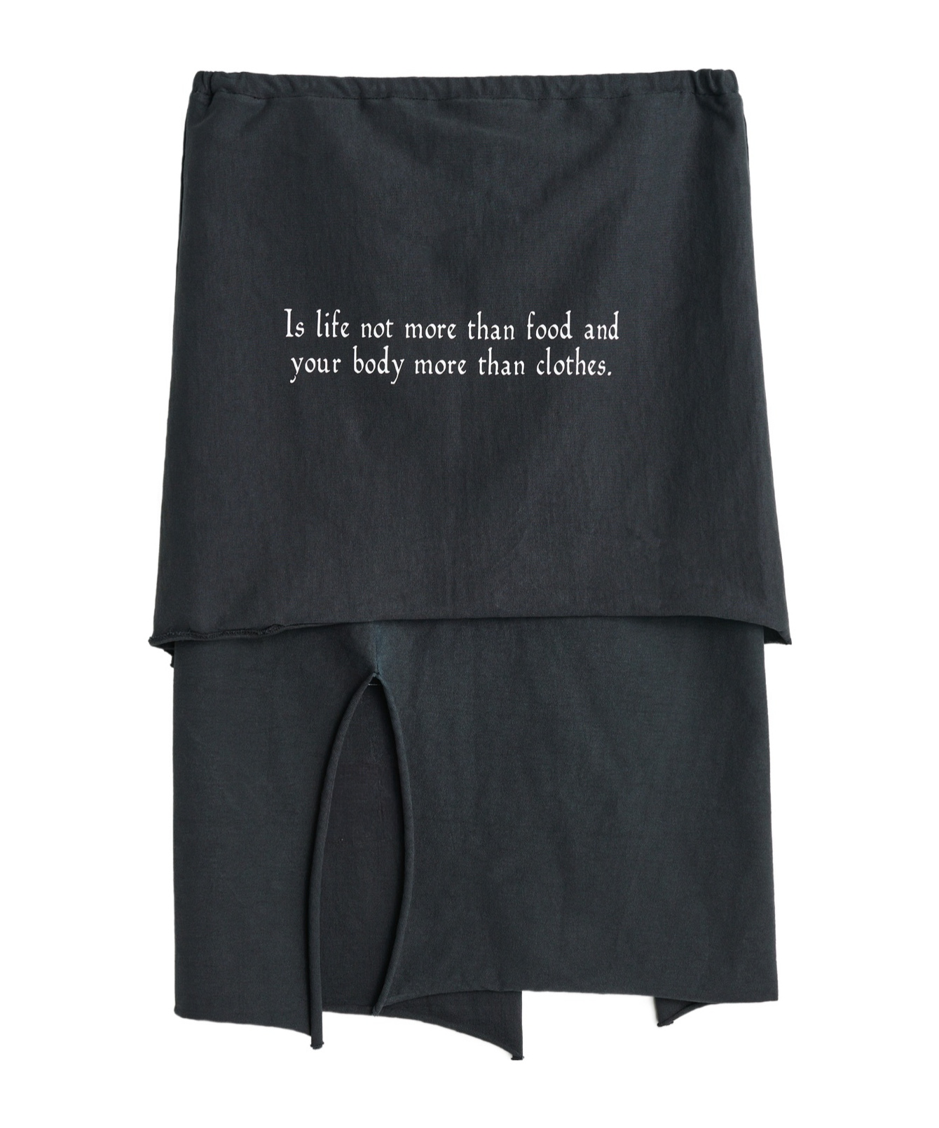 Shop Our Legacy Layered Hand-print Cotton Skirt In Black