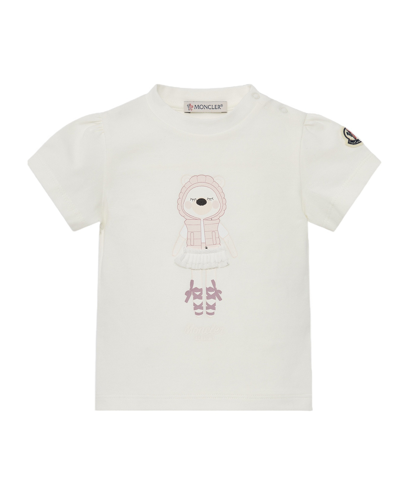 Moncler Logo-patch T-shirt In White