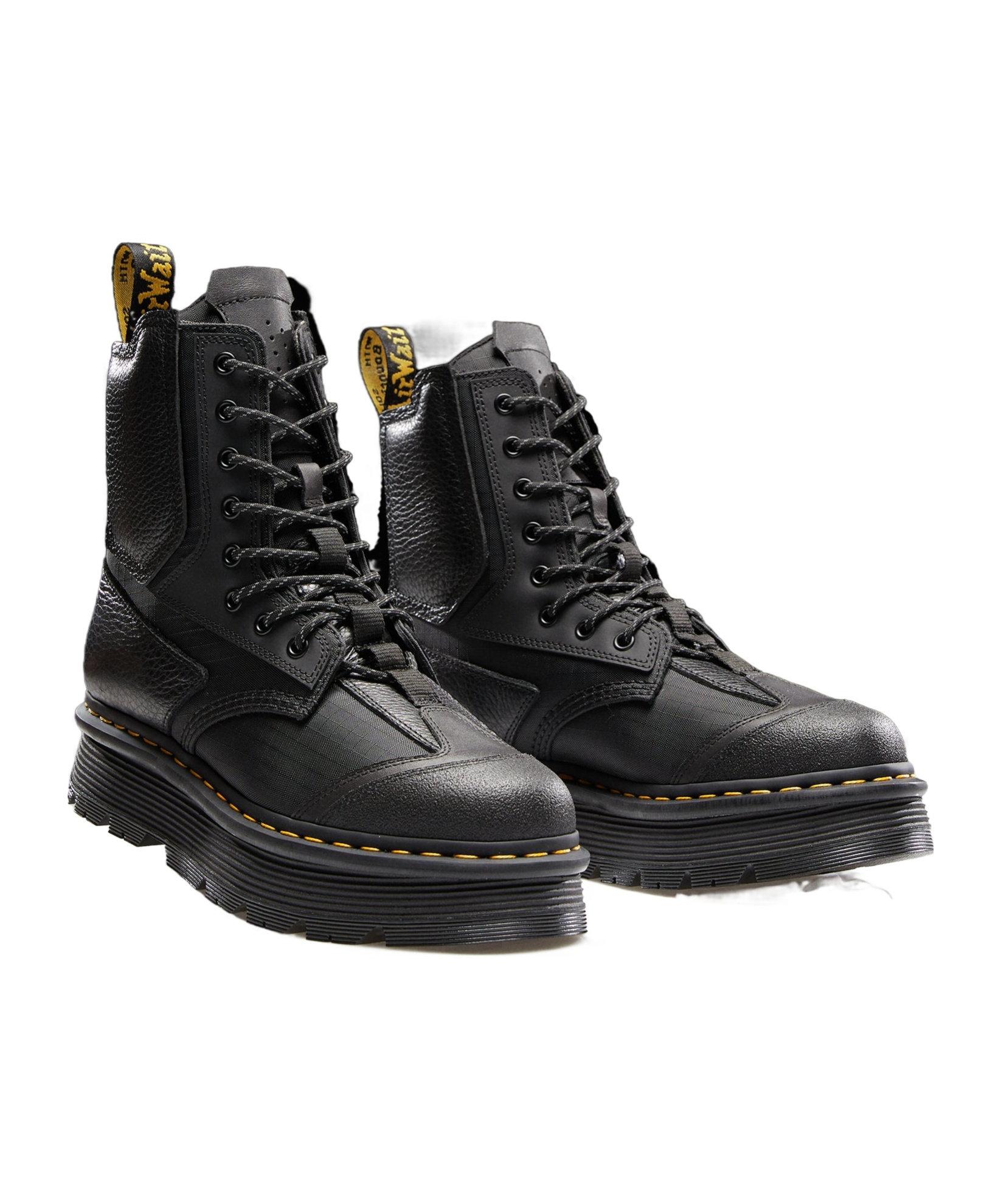 Dr. Martens' 1460 Beta Zebzag Boots In Black