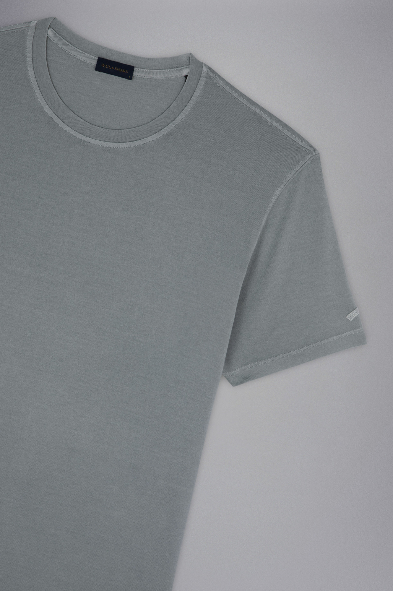 Shop Paul & Shark Cotton T-shirt In Gray