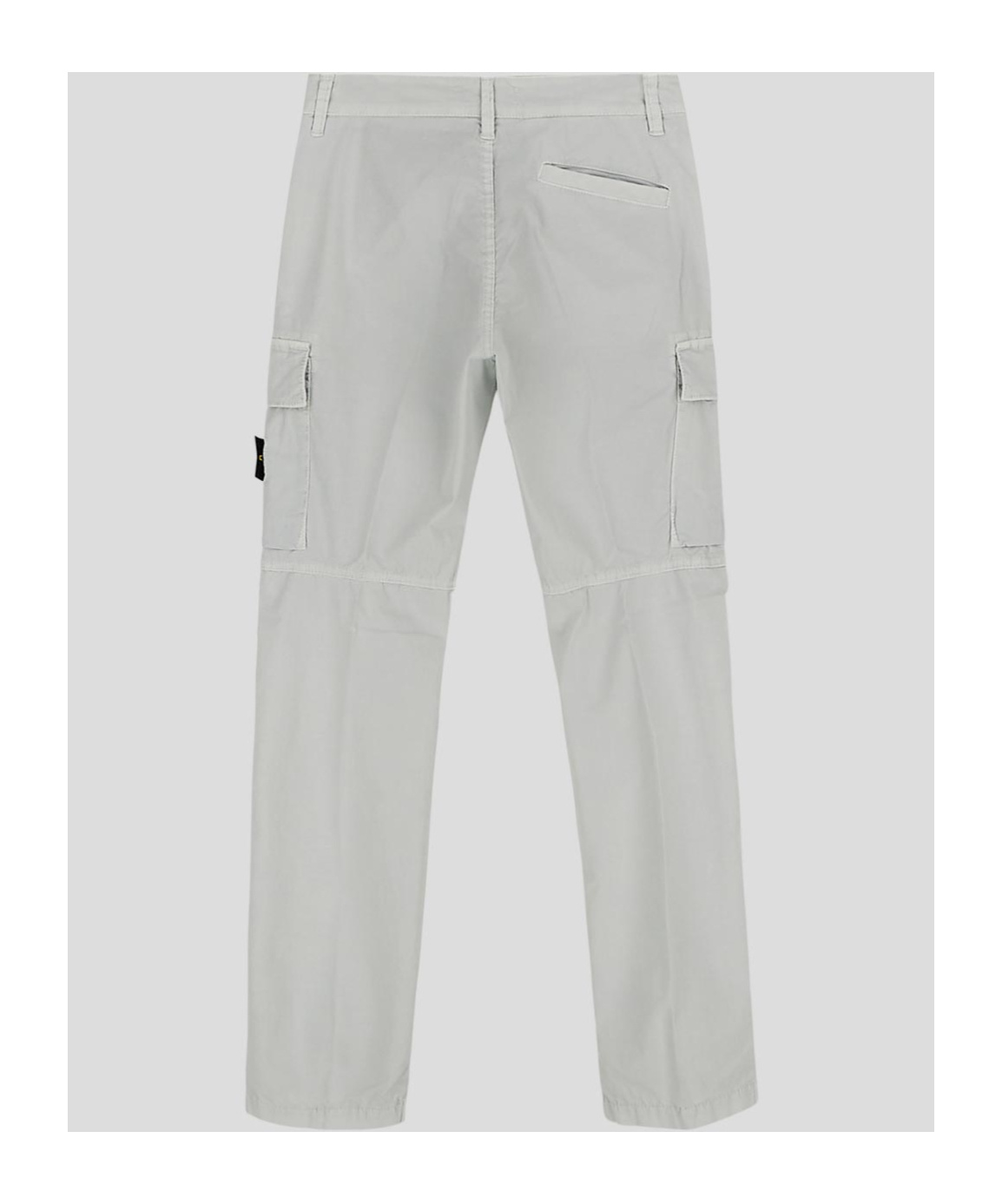 Stone Island Compass-motif Cargo Pants In Gray