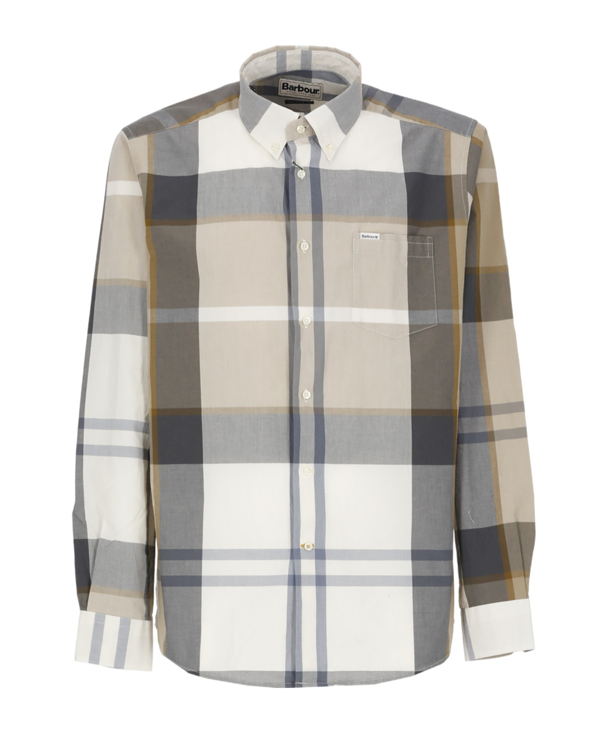 Barbour Shirt With Tartan Pattern In White
