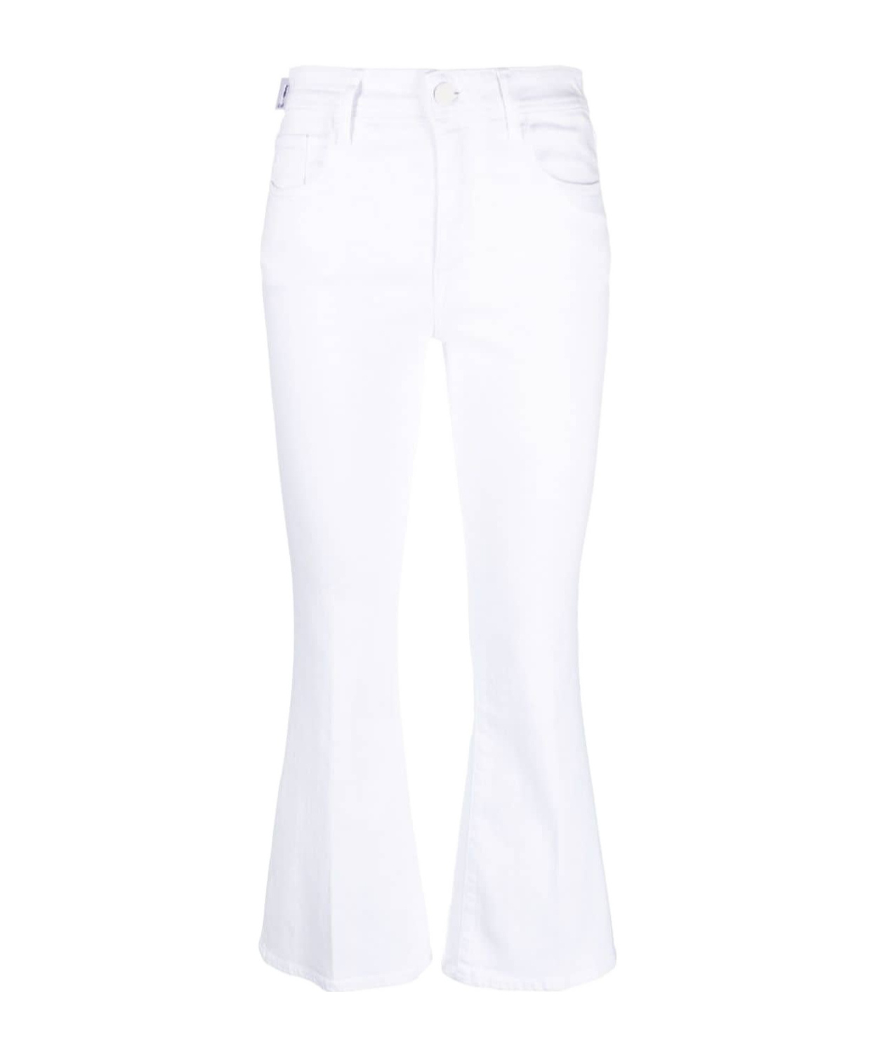 Jacob Cohen Flared Cropped-leg Jeans In White