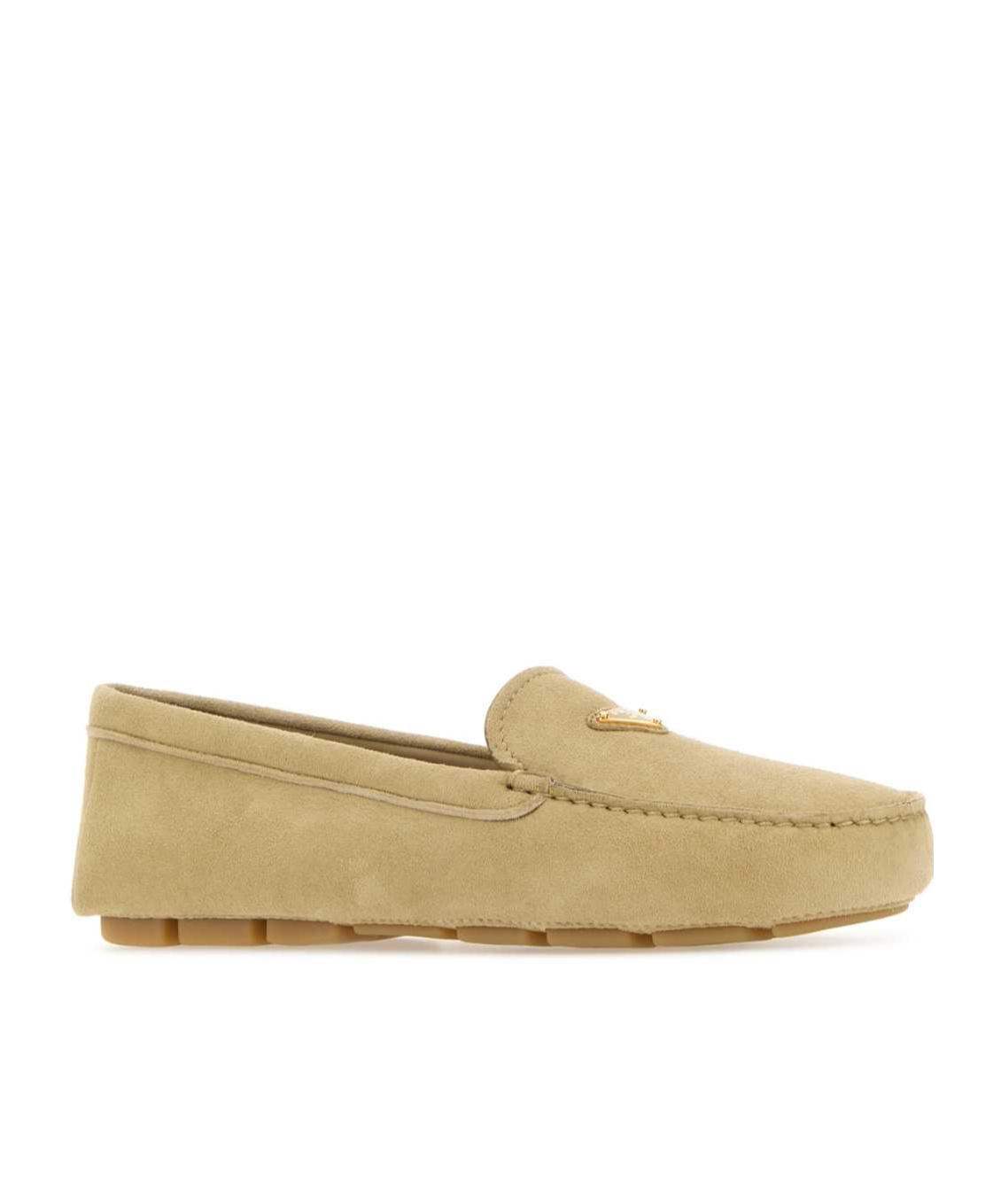 Prada Round-headed Love Shoes In Brown