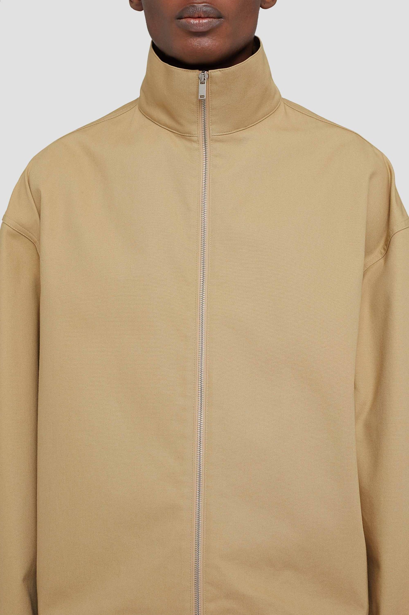 Jil Sander Mustard Concealed Fastening Jacket In Nude