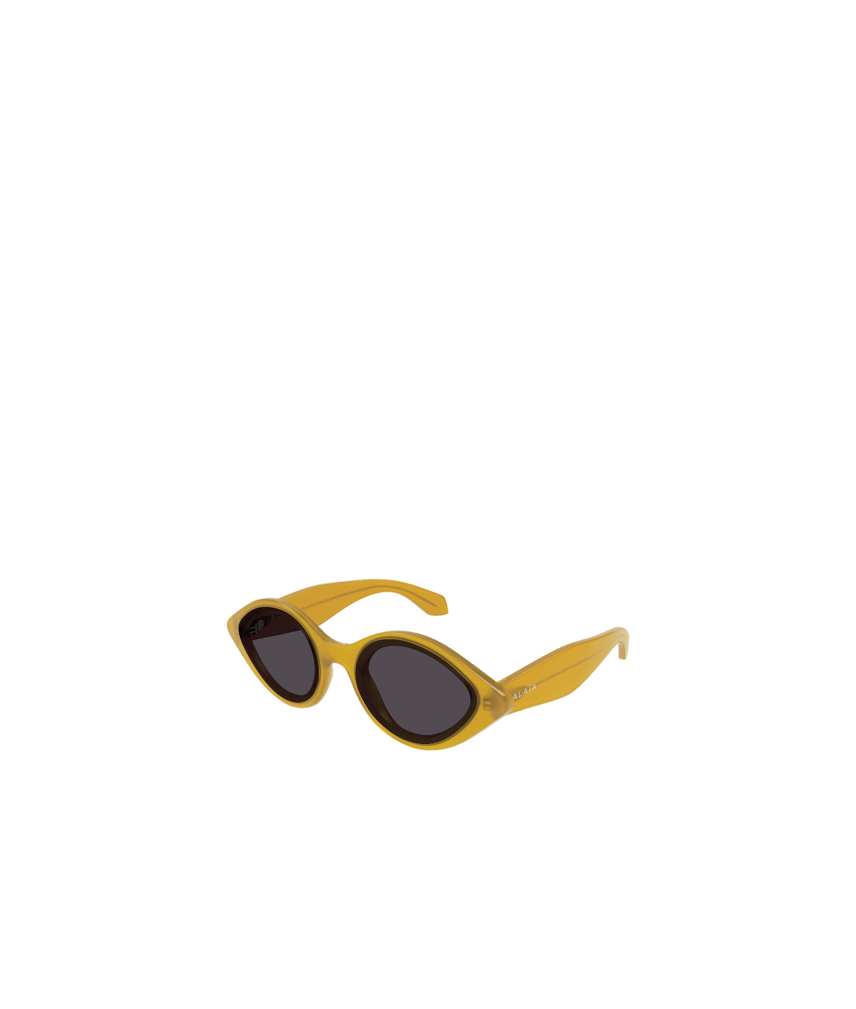 ALAÏA OVAL-FRAME TINTED SUNGLASSES