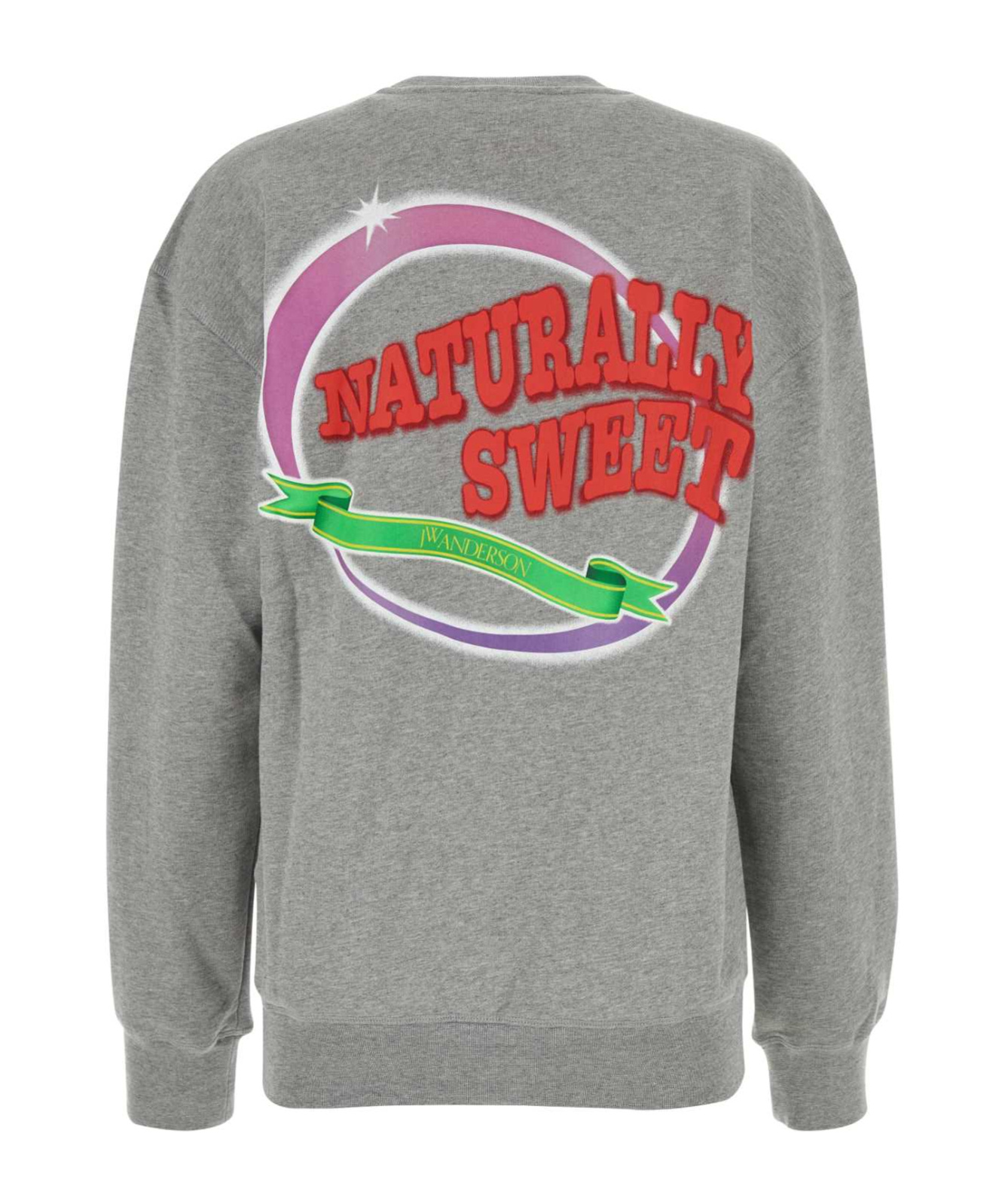 Jw Anderson Oversized Crew Neck Sweatshirt In Gray