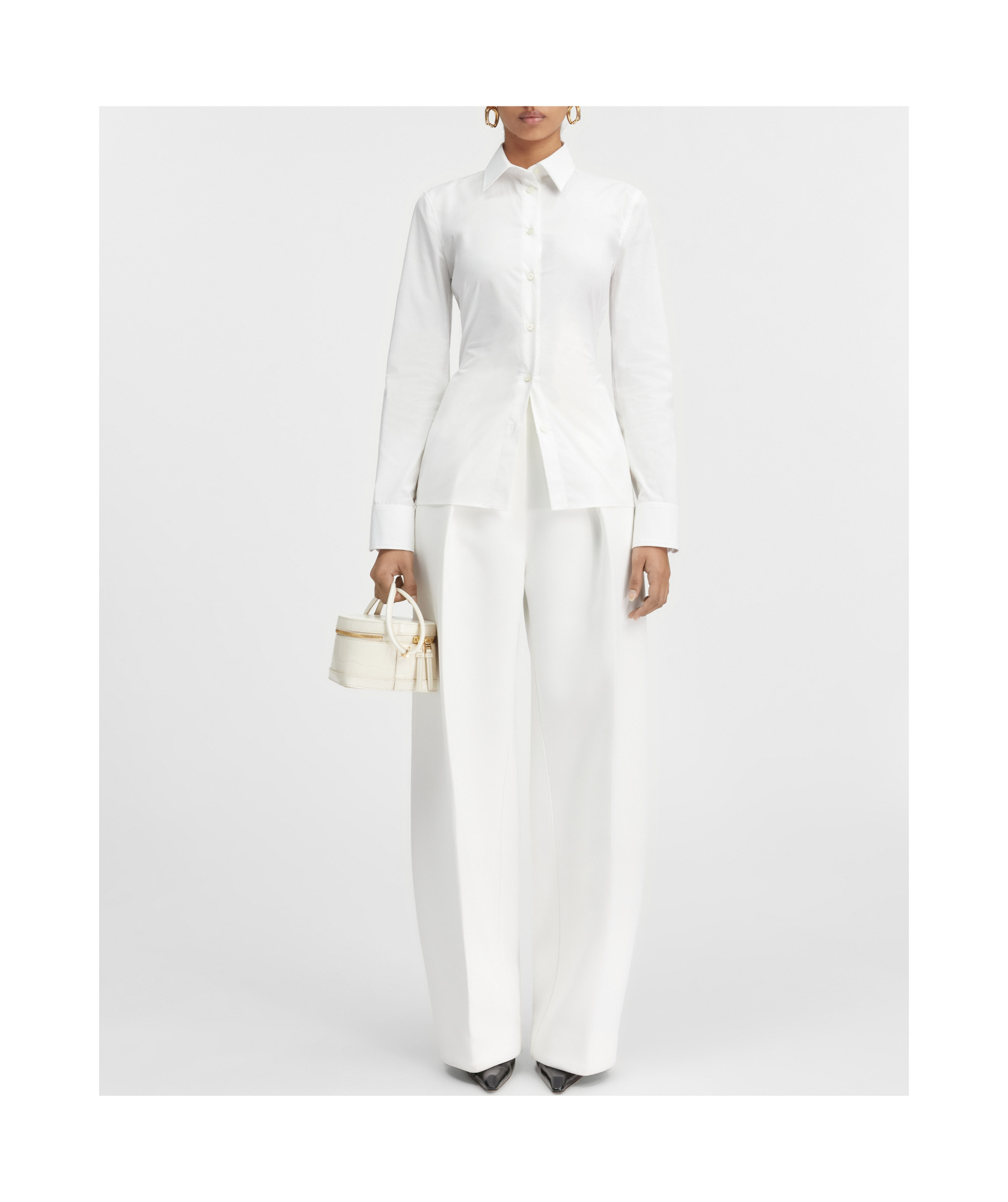 Jacquemus Tailored Shirt With Cut-out Back Detail In White