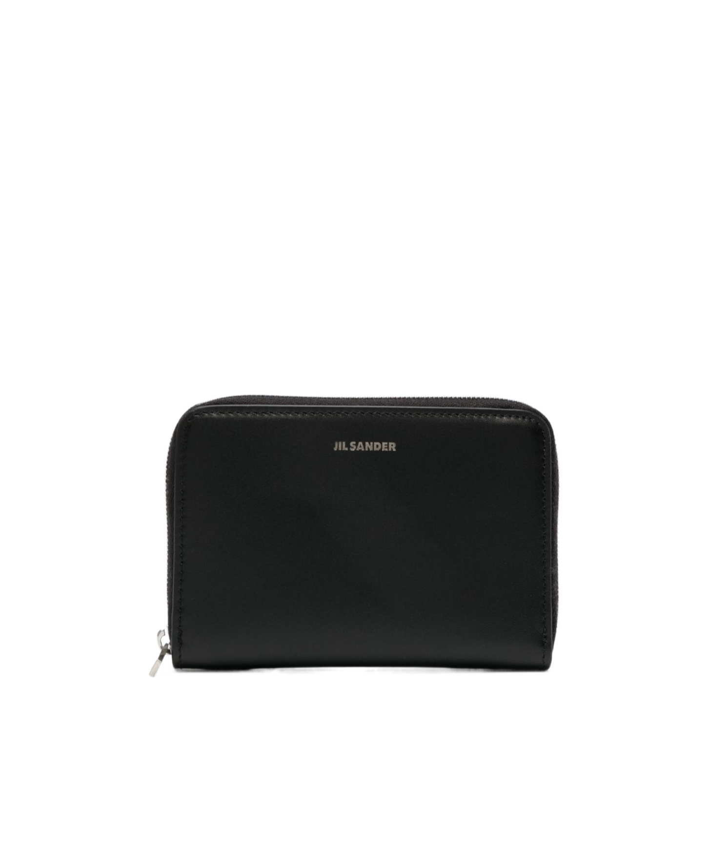 Jil Sander Logo-debossed Leather Wallet In Black