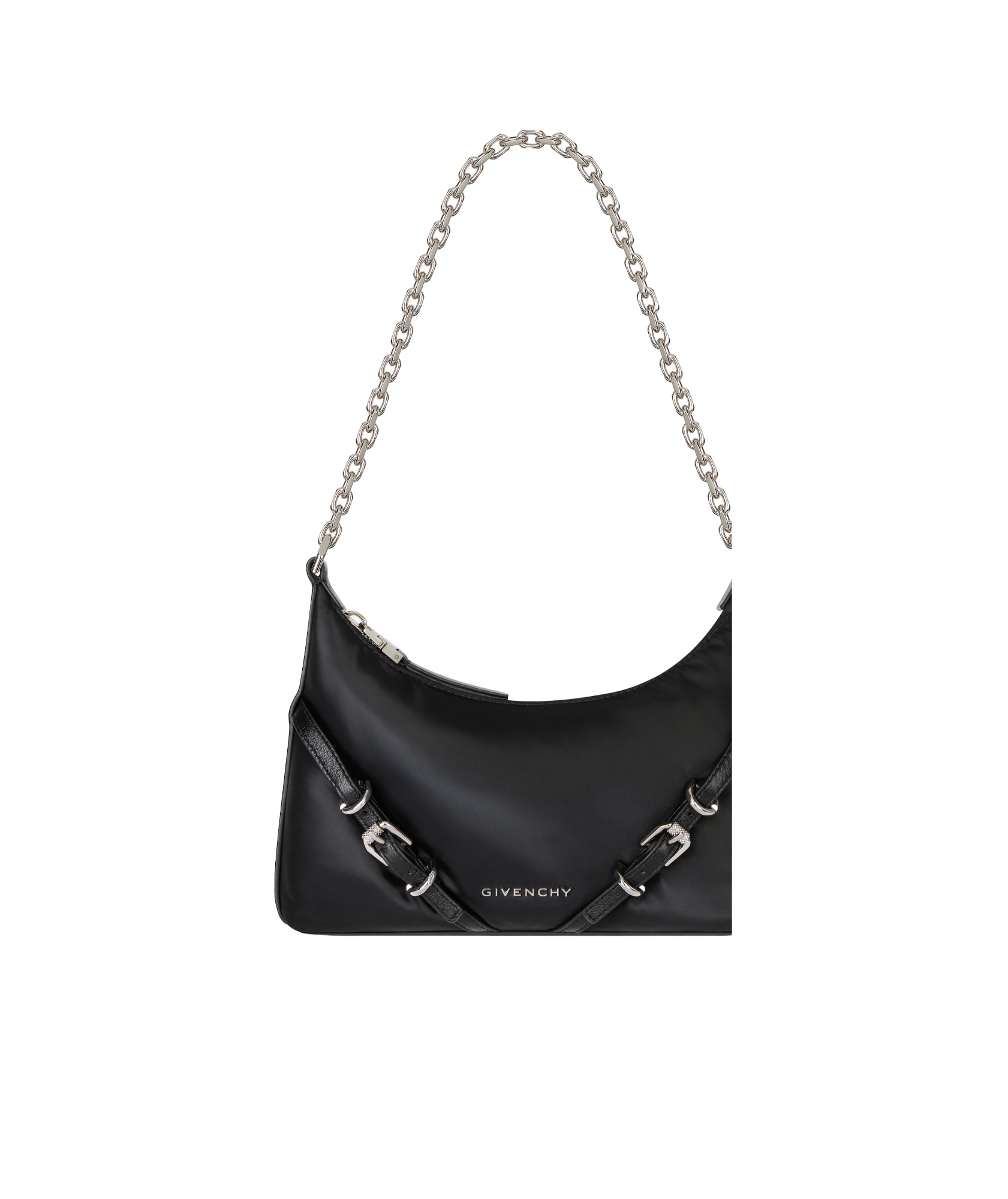 Givenchy Voyou Shoulder Bag In Black Polyamide In Black