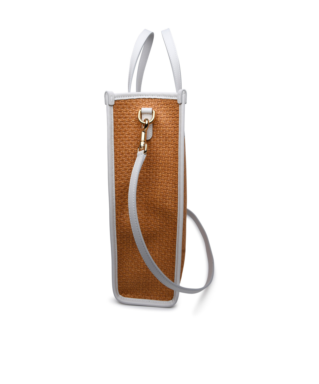 Dolce & Gabbana Logo-embroidered Interwoven Tote Bag In Brown