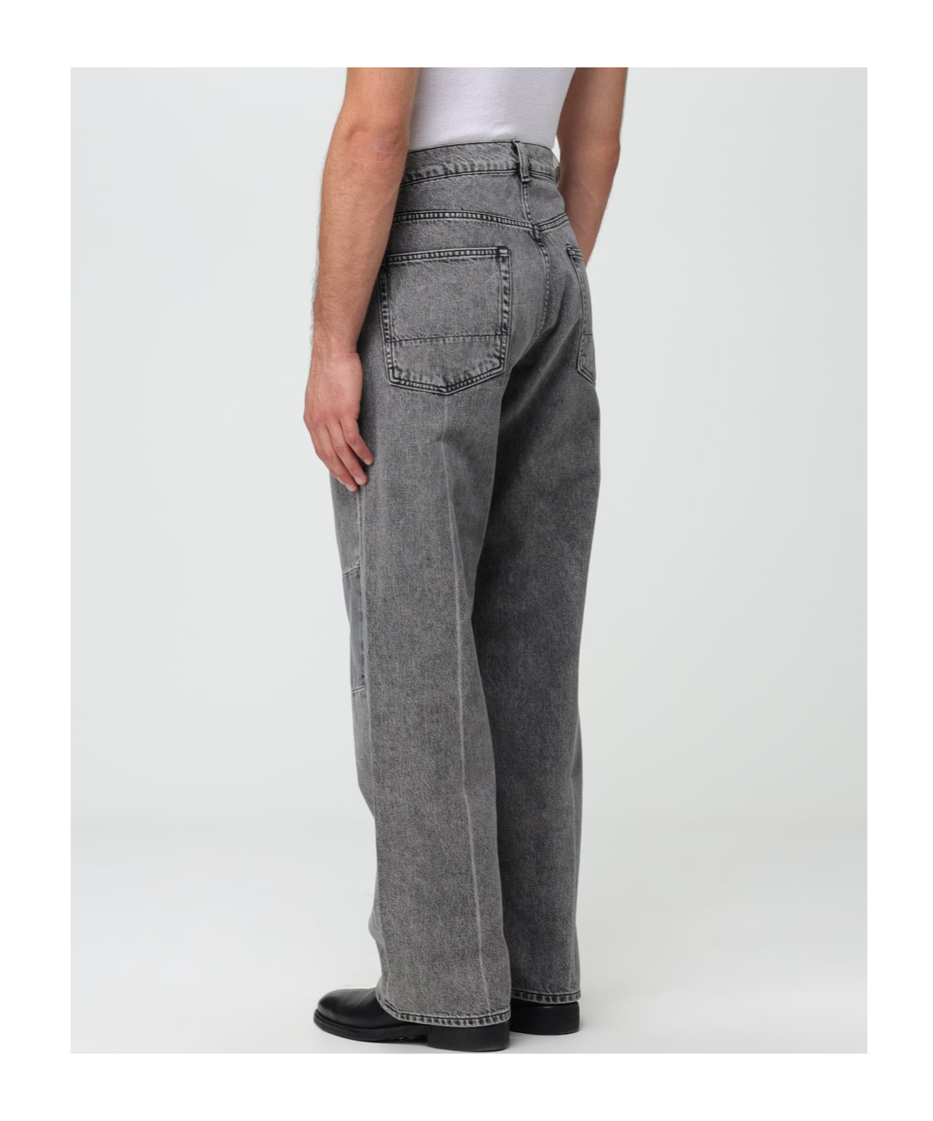 Our Legacy Extended Linear Cut Straight-leg High-rise Denim Jeans In Black