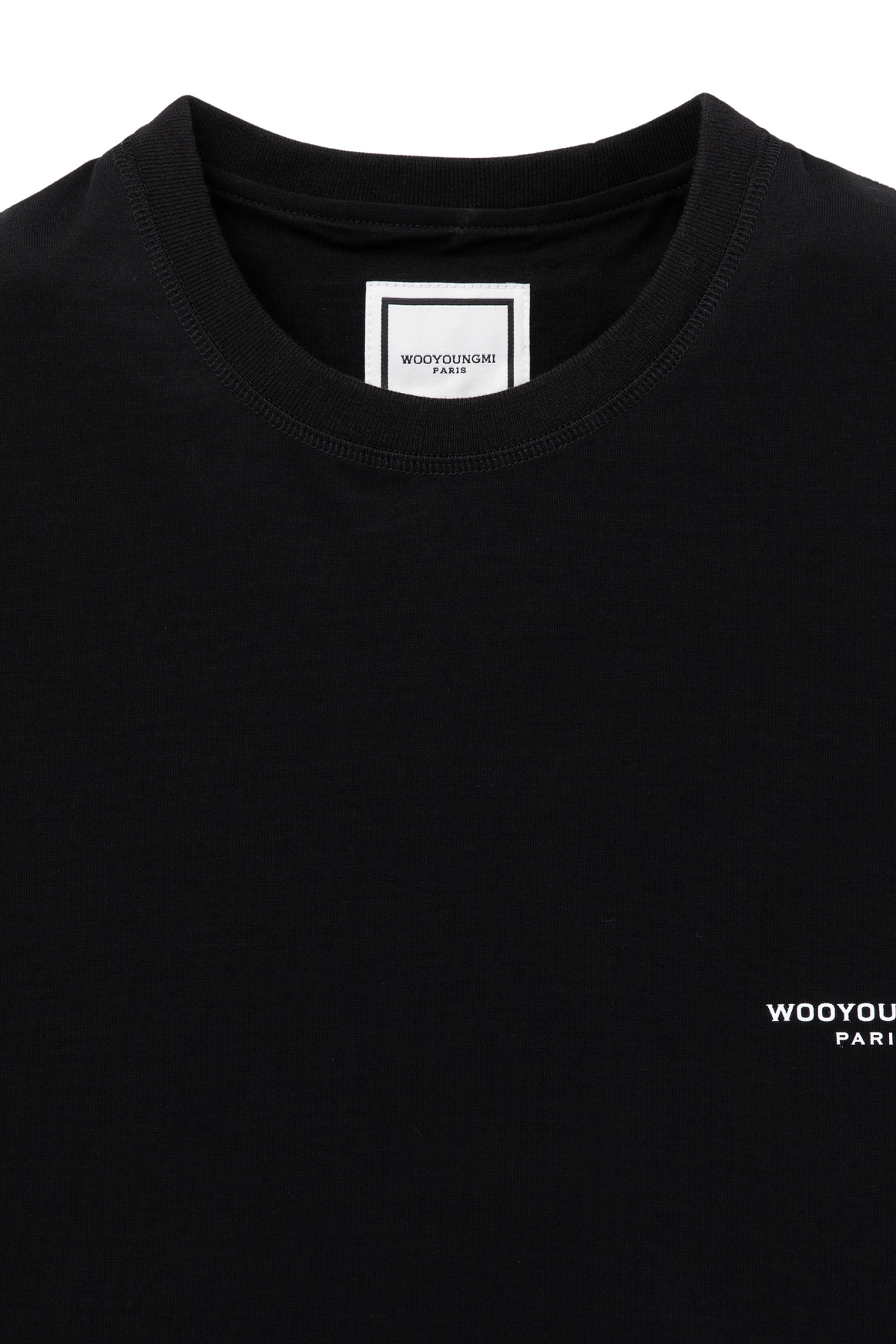 Wooyoungmi Black Light Graphic T-shirt In Black