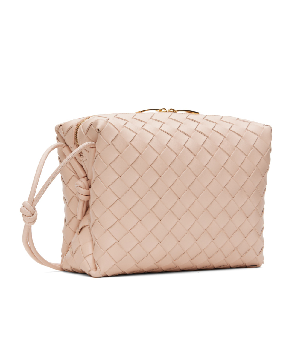 Bottega Veneta Pink Small Loop Camera Bag In Nude