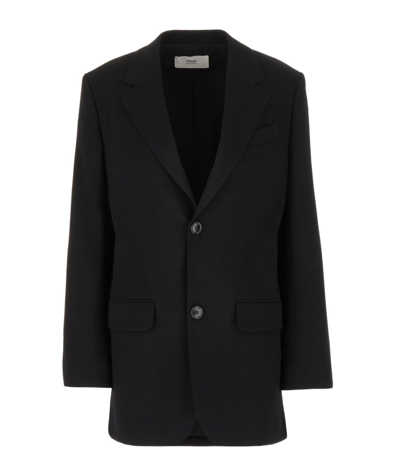 Ami Alexandre Mattiussi Ami Paris Single-breasted Tailored Blazer In Black