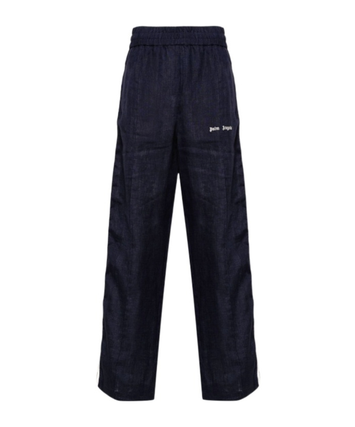 Palm Angels Aftersport Side-stripe Track Pants In Black