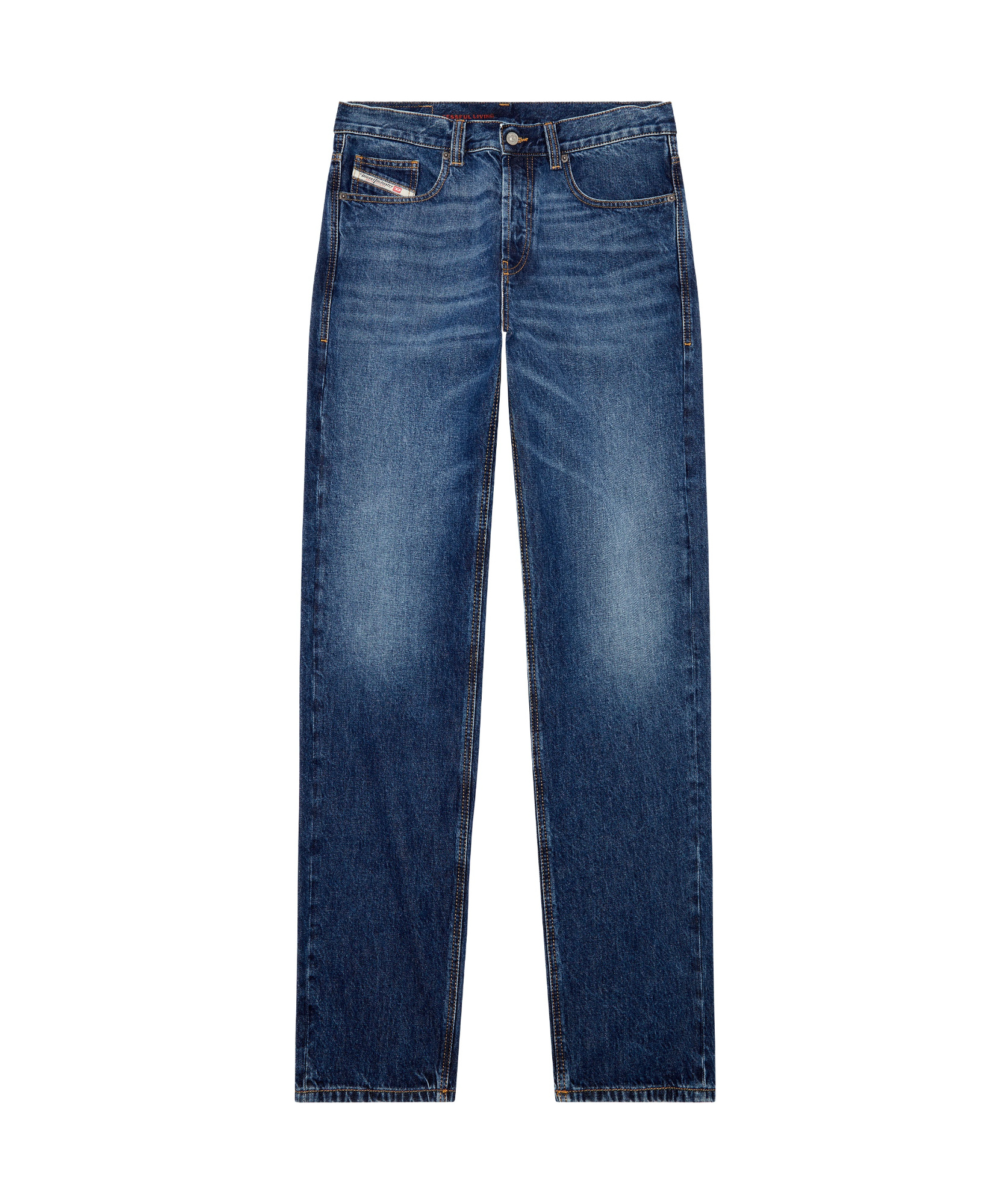 Shop Diesel 2010 D-macs Straight-leg Jeans In Blue