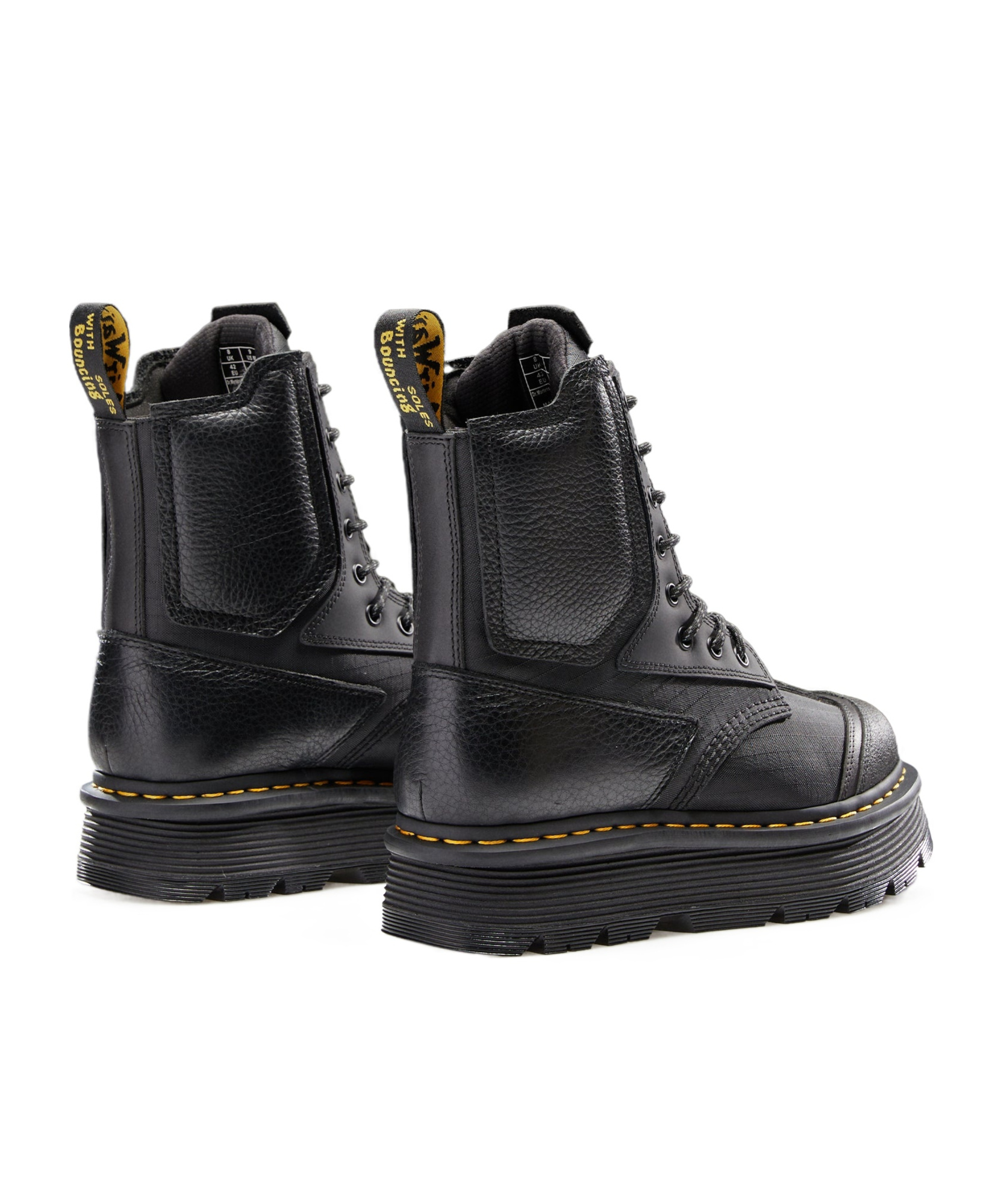 Dr. Martens' 1460 Beta Zebzag Boots In Black