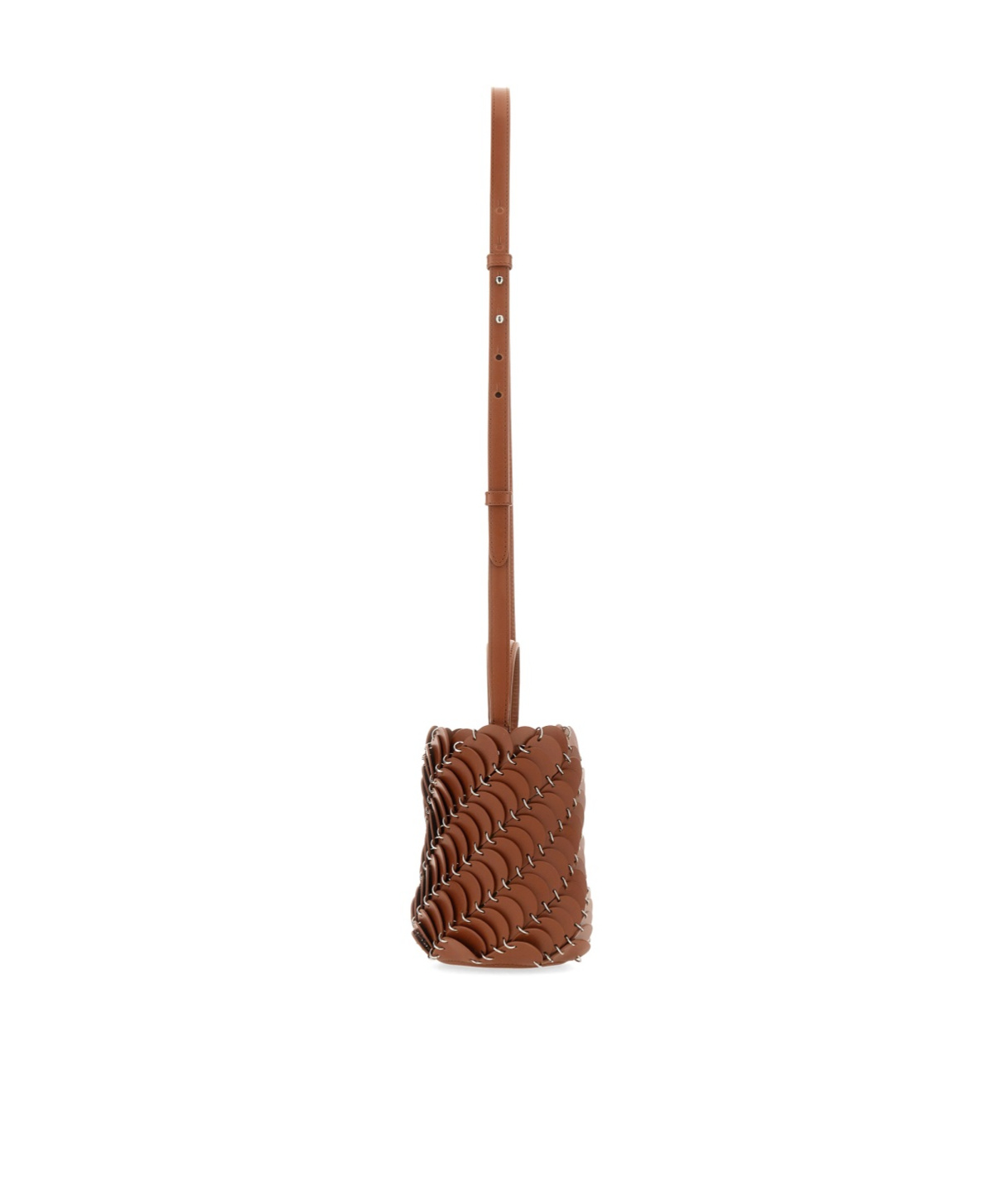 Rabanne Small Pacoïo Bucket Bag In Brown