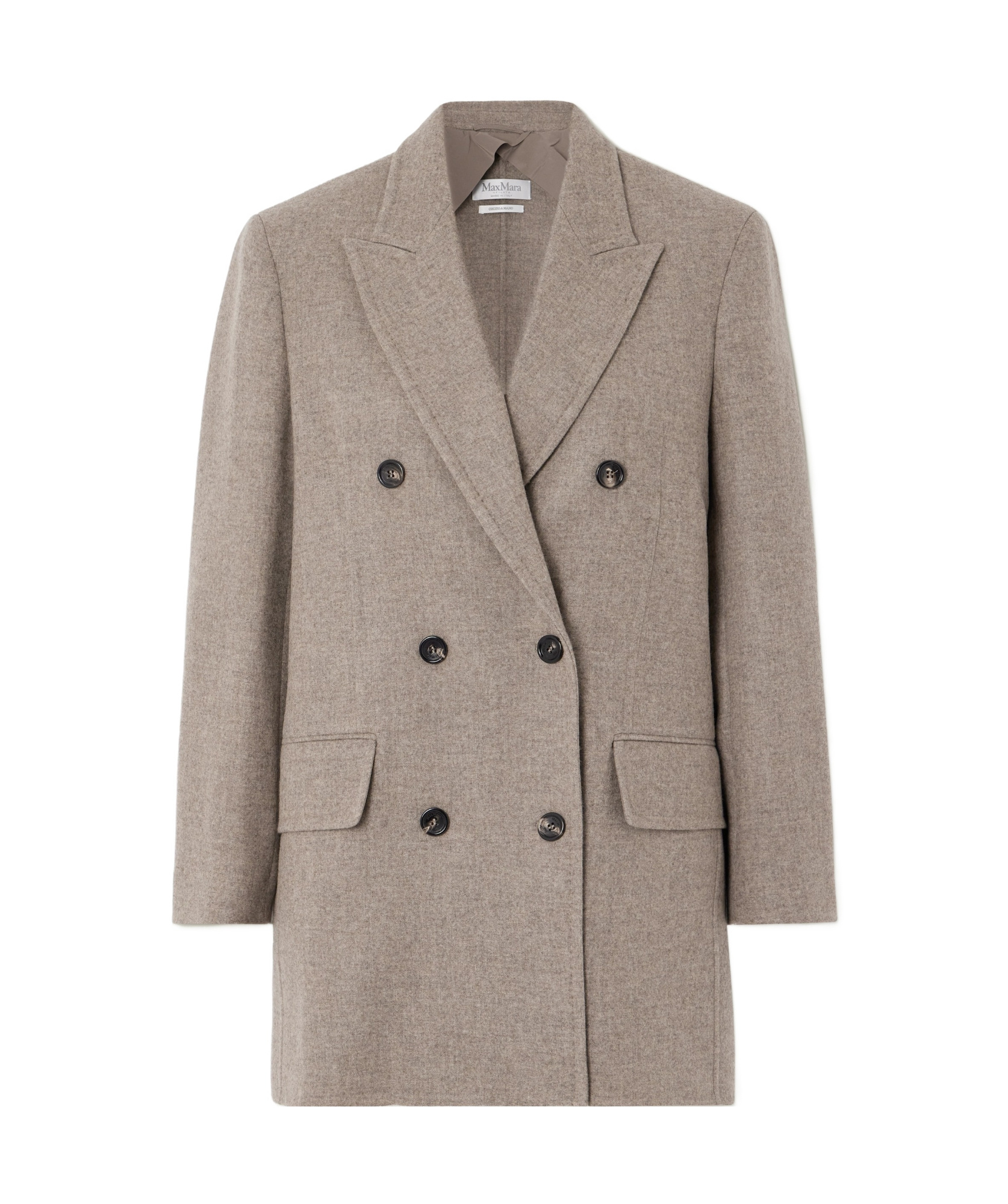 MAX MARA DOUBLE-BREASTED WOOL-BLEND BLAZER