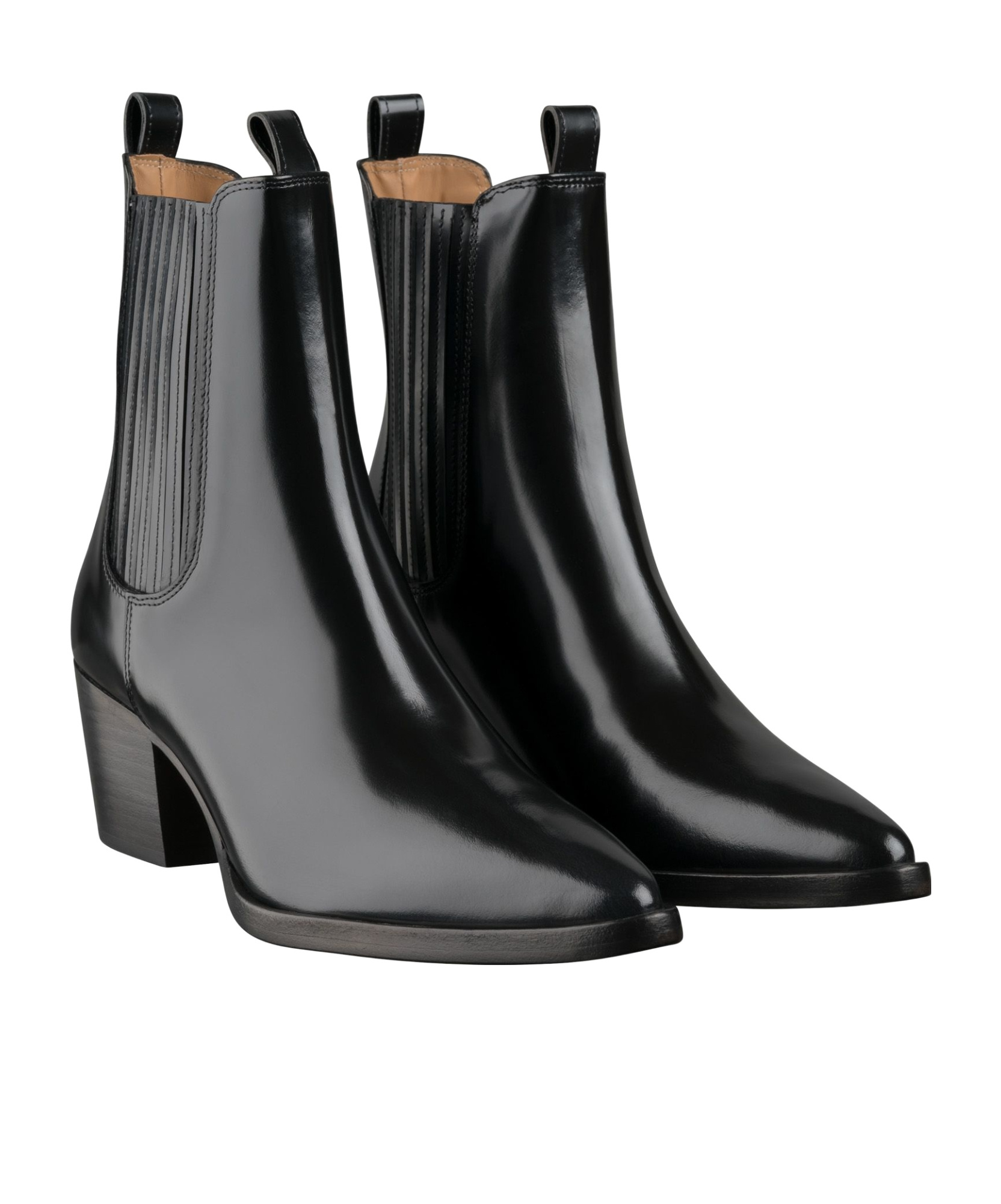 Apc Debbie Santiago 55mm Leather Boots In Black