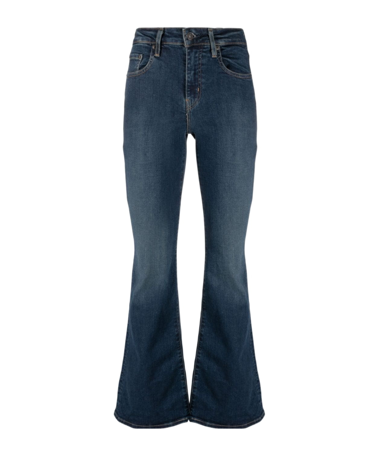 Levi's 726 High-rise Flared Jeans In Black