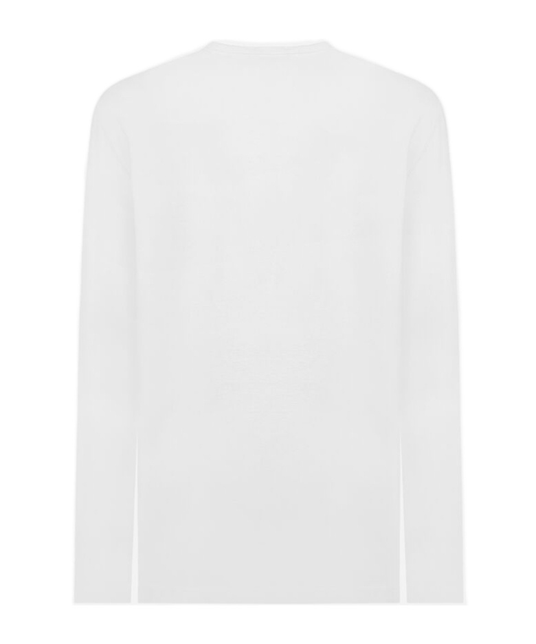 Dolce & Gabbana Logo-plaque Long-sleeve T-shirt In White