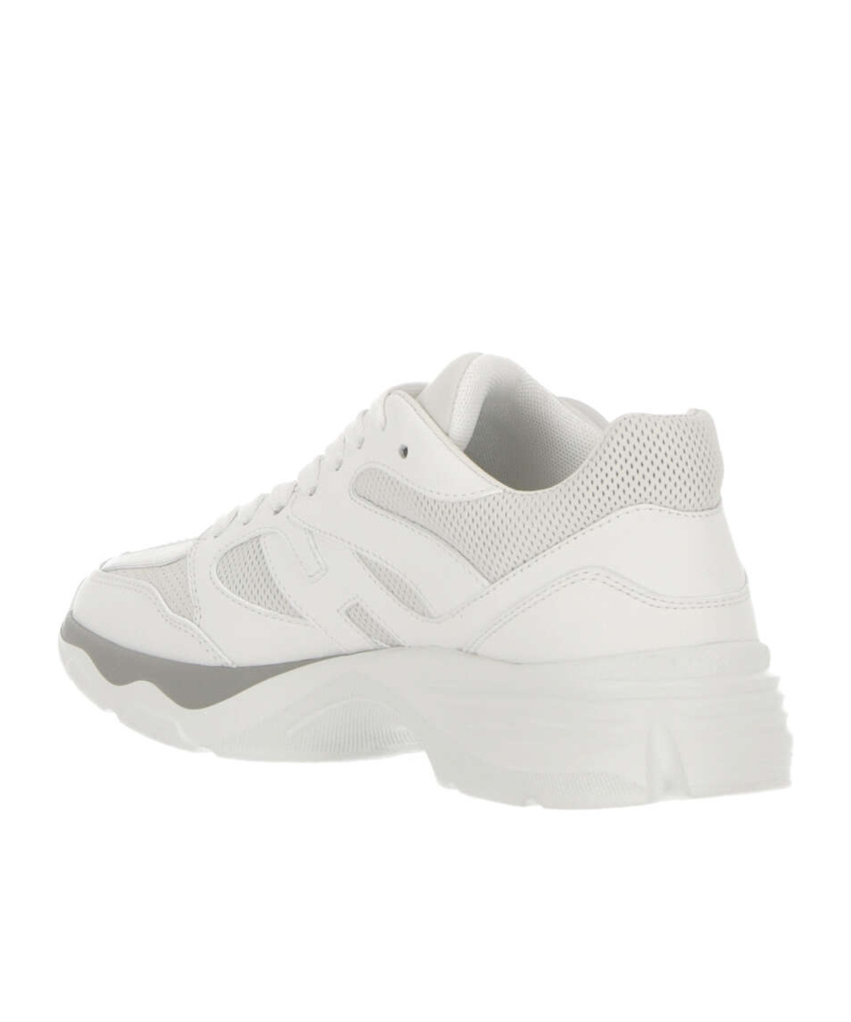 Hogan Leather Sneakers With Chunky Rubber Sole In White