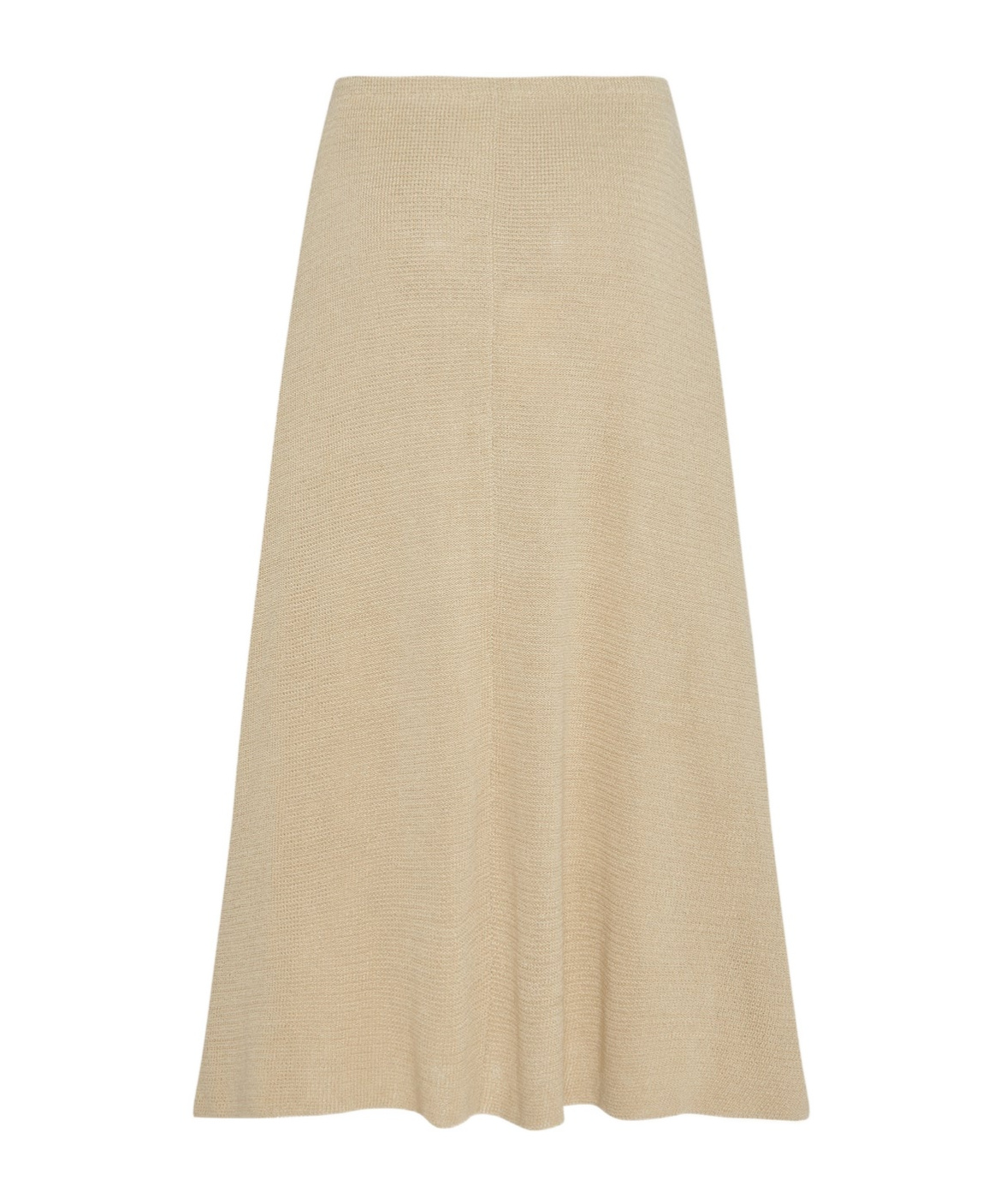 The Row Beige Linen Skirt In Nude