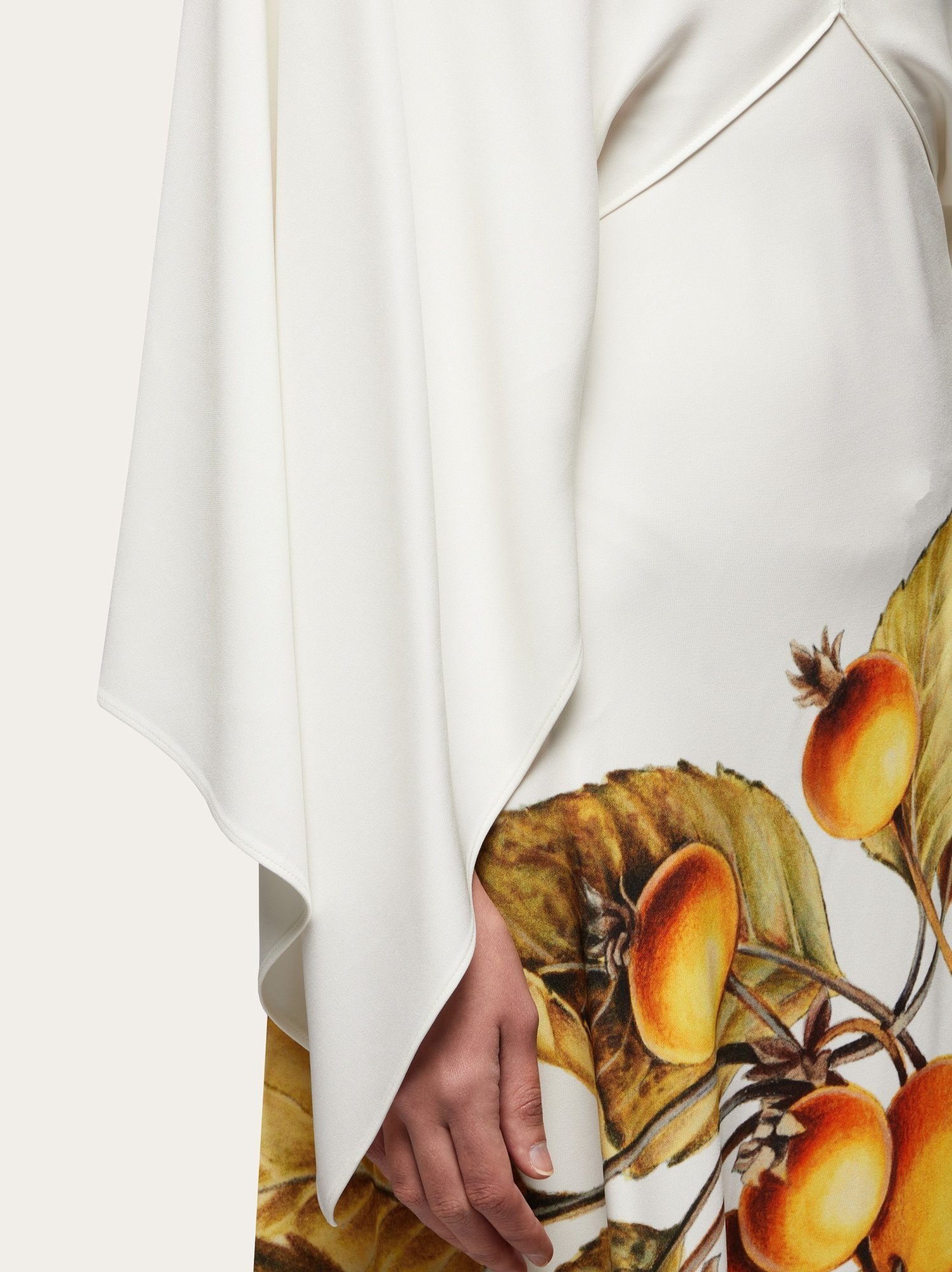 Shop Ferragamo Printed Dress In White