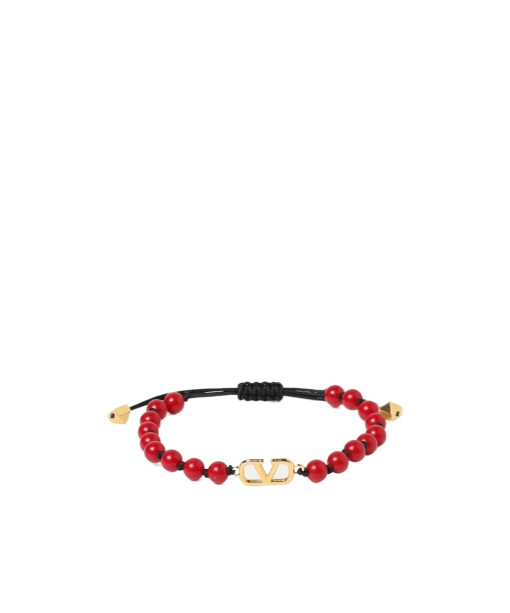 Valentino Vlogo-plaque Bracelet In Red