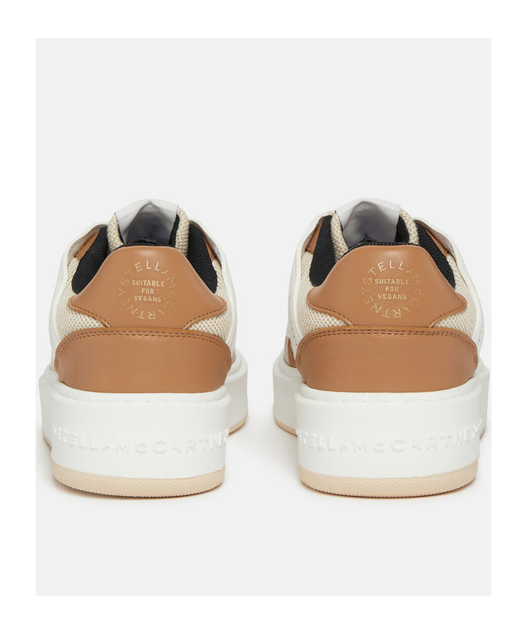 Stella Mccartney Stella Mc Cartney Two Tone Alter Mat And Canvas S Wave 1 Sneakers In White