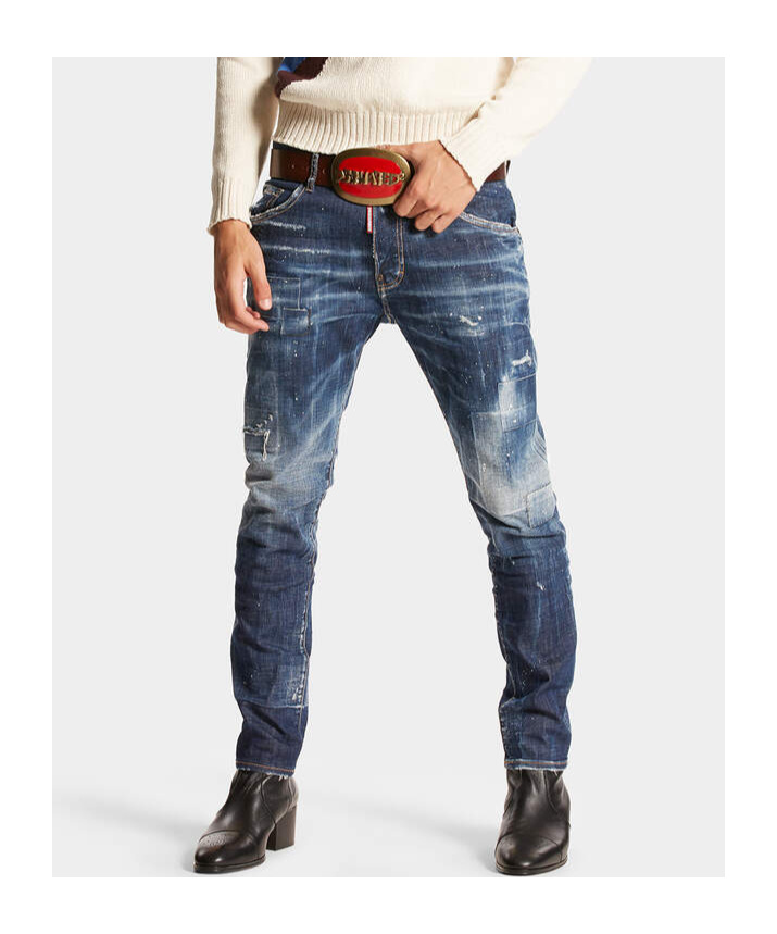 Dsquared2 Skater Slim-leg Jeans In Blue