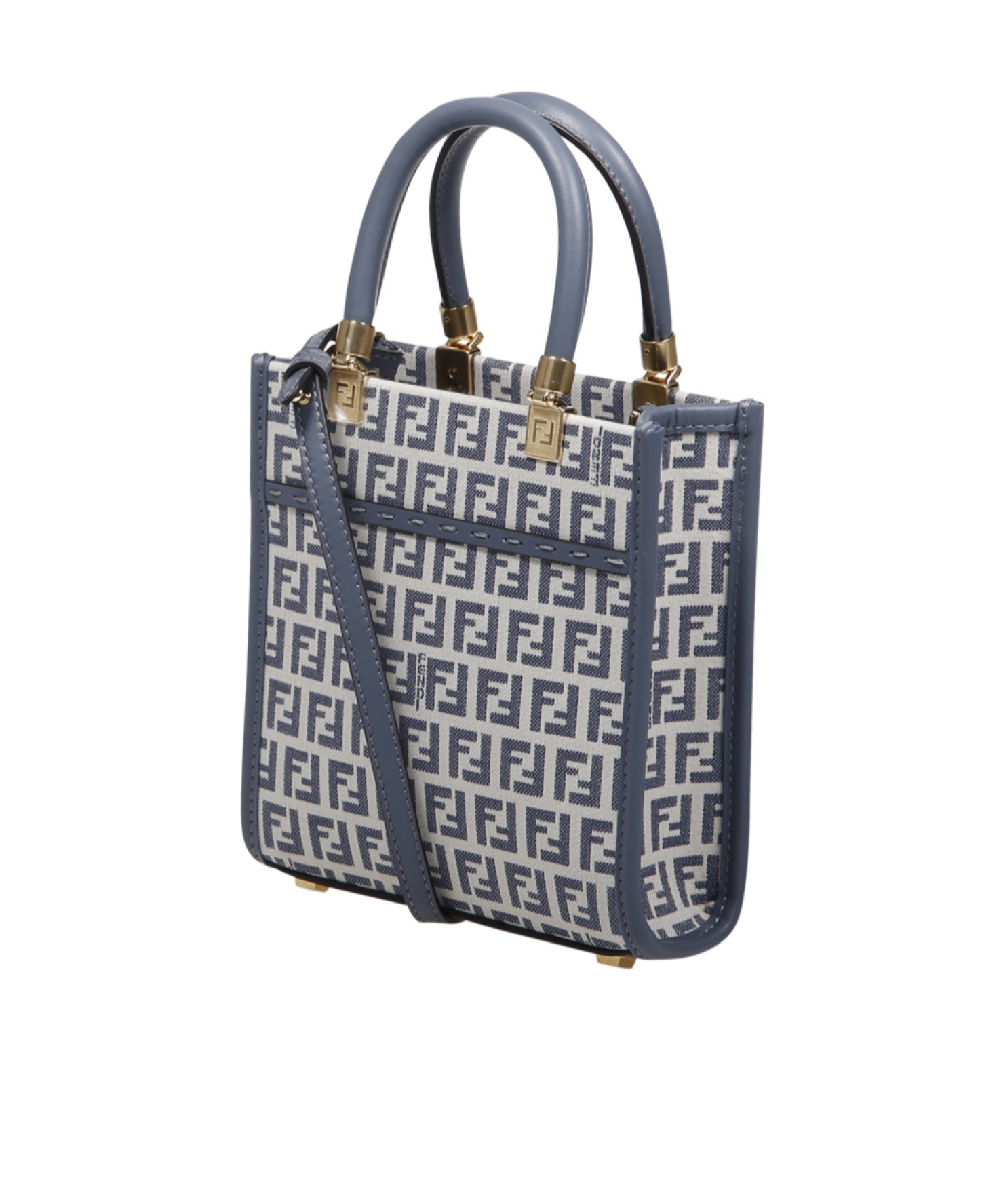 Fendi Mini Sunshine Tote Bag In Gray
