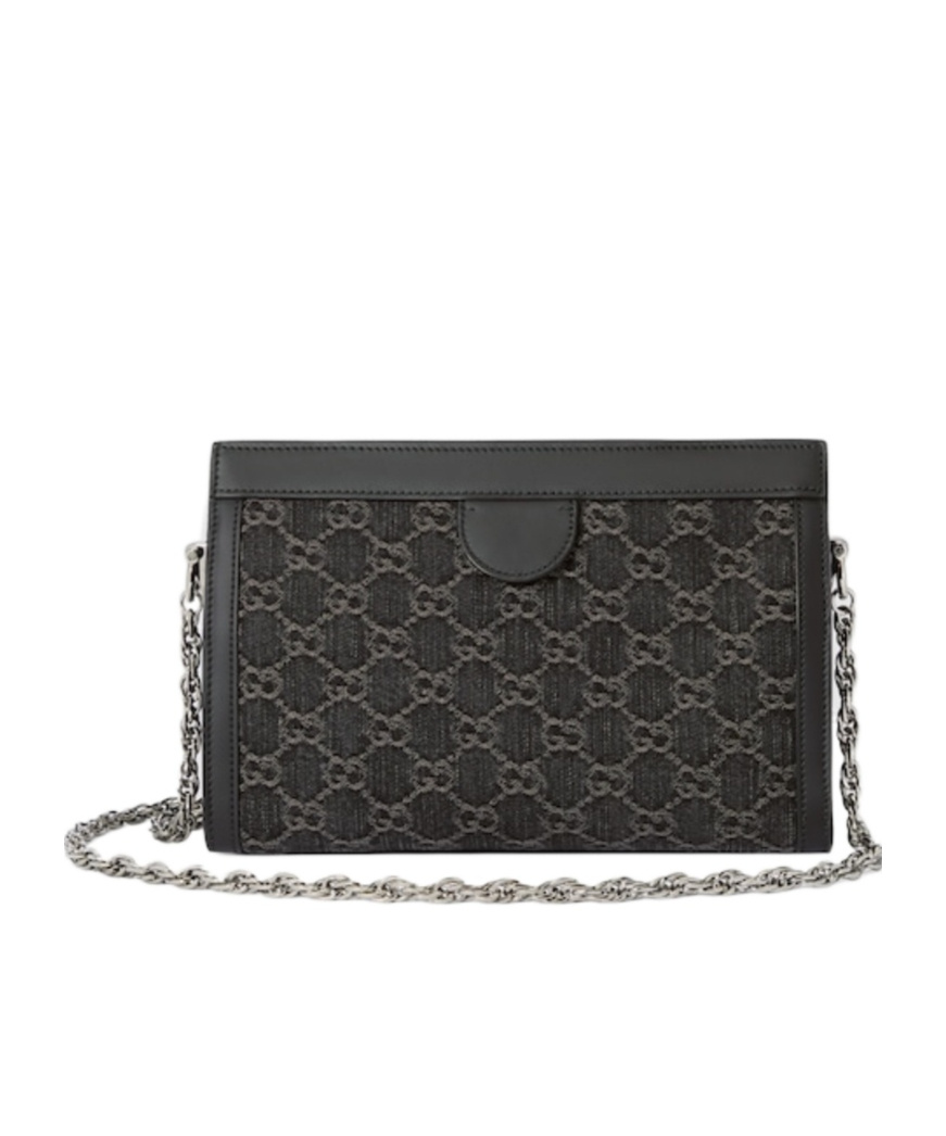 Gucci Small Ophidia Gg Shoulder Bag In Black