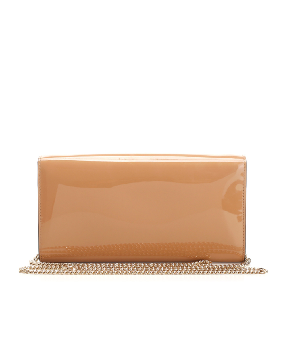 Jimmy Choo Chain Linked Clutch Bag In Nude